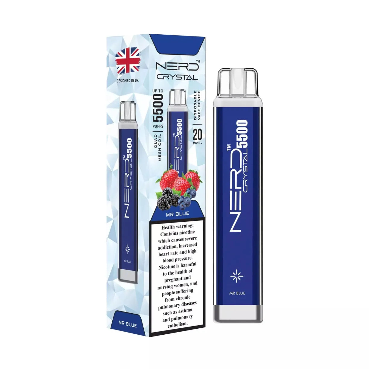 Nerd Crystal 5500 Puffs Disposable Vape in Dubai, UAE