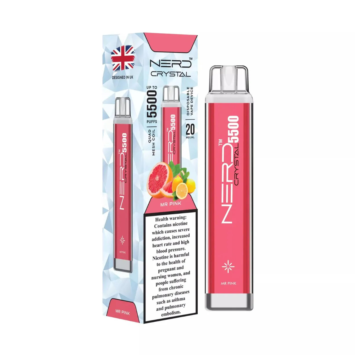 Nerd Crystal 5500 Puffs Disposable Vape in Dubai, UAE