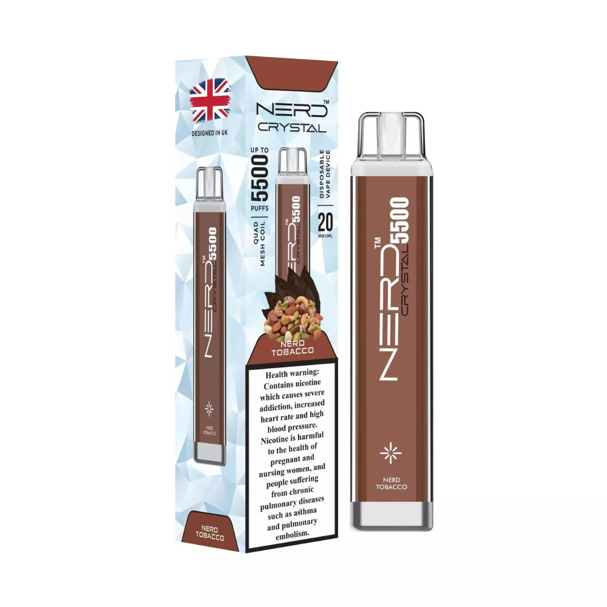 Nerd Crystal 5500 Puffs Disposable Vape in Dubai, UAE