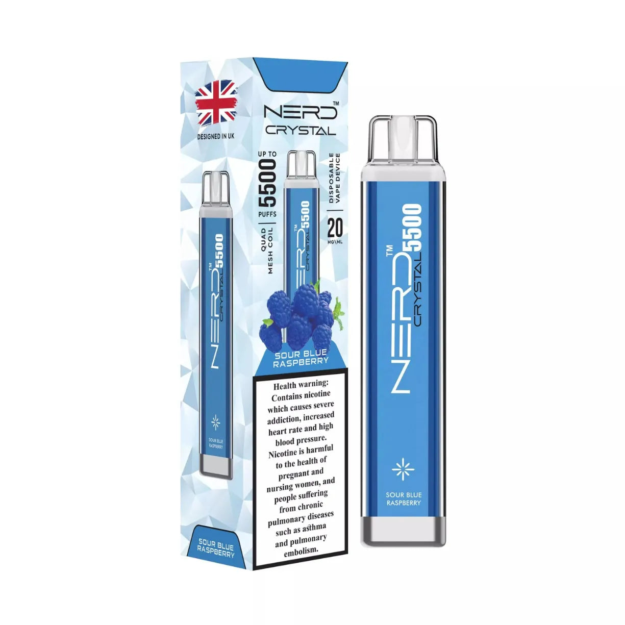 Nerd Crystal 5500 Puffs Disposable Vape in Dubai, UAE