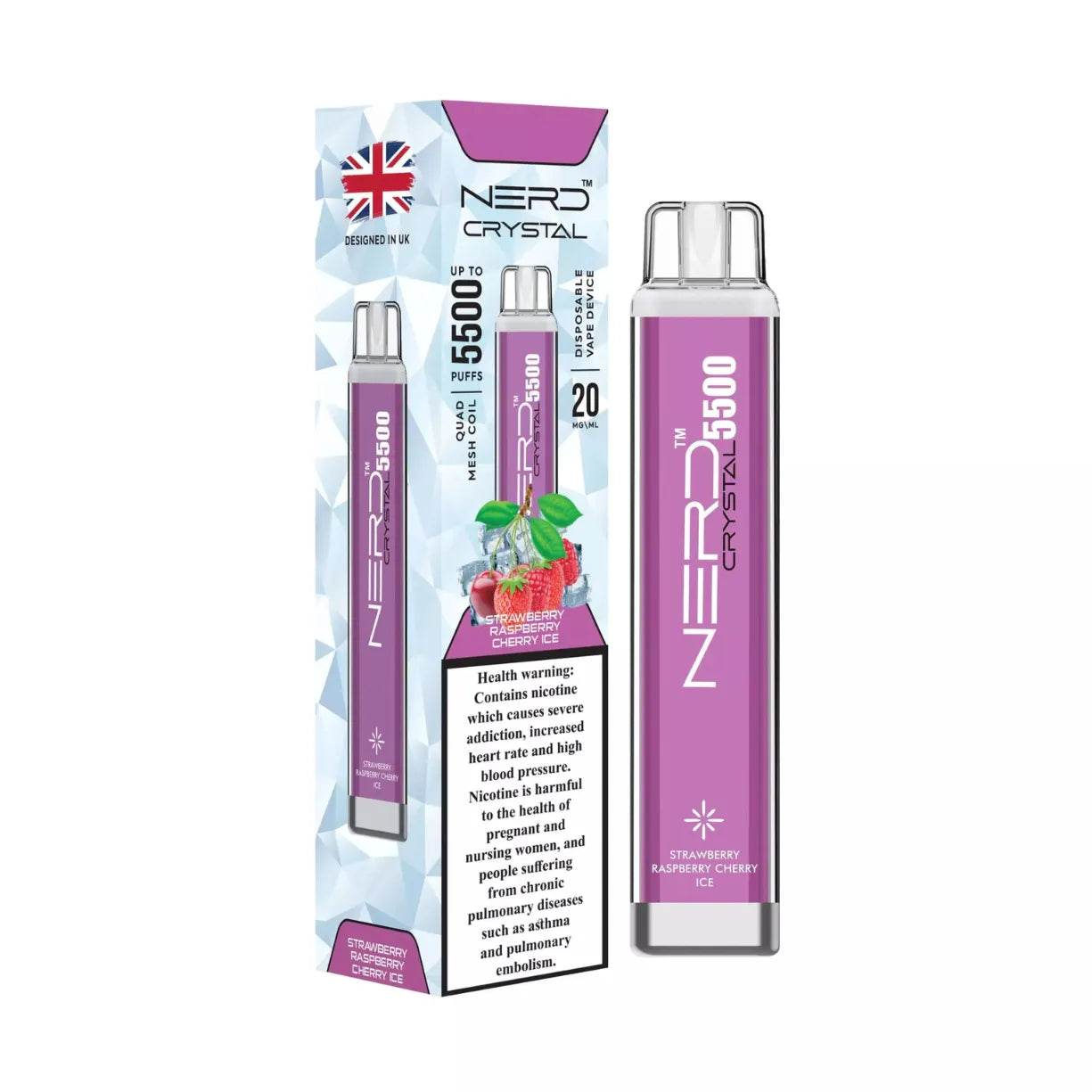 Nerd Crystal 5500 Puffs Disposable Vape in Dubai, UAE