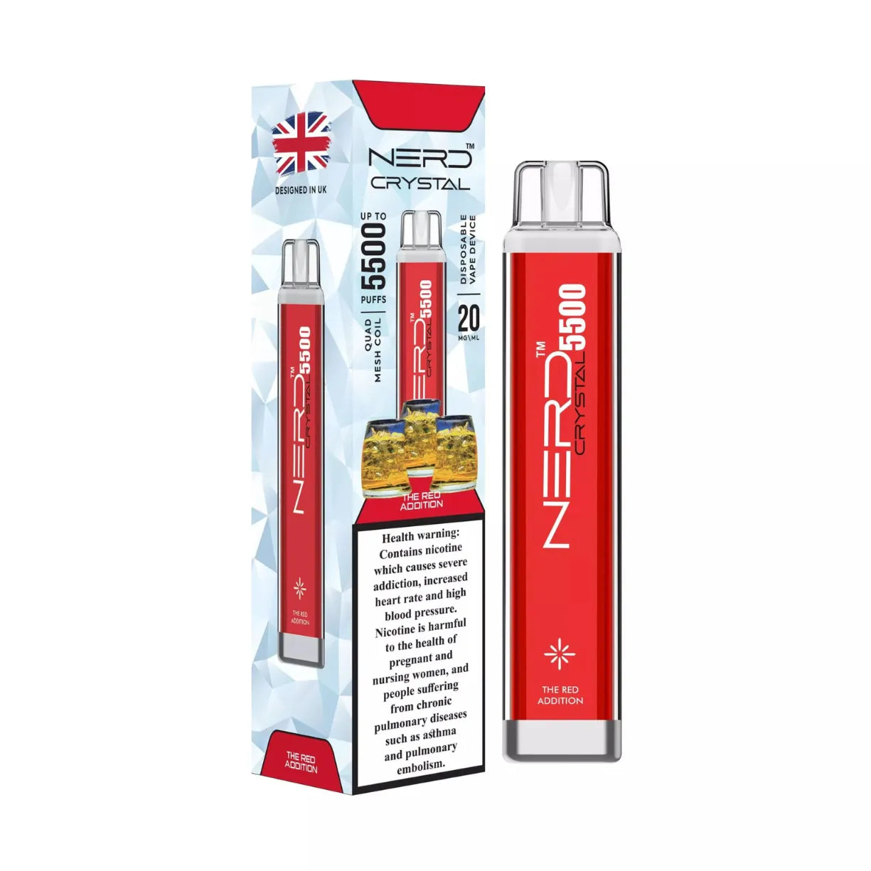 Nerd Crystal 5500 Puffs Disposable Vape in Dubai, UAE