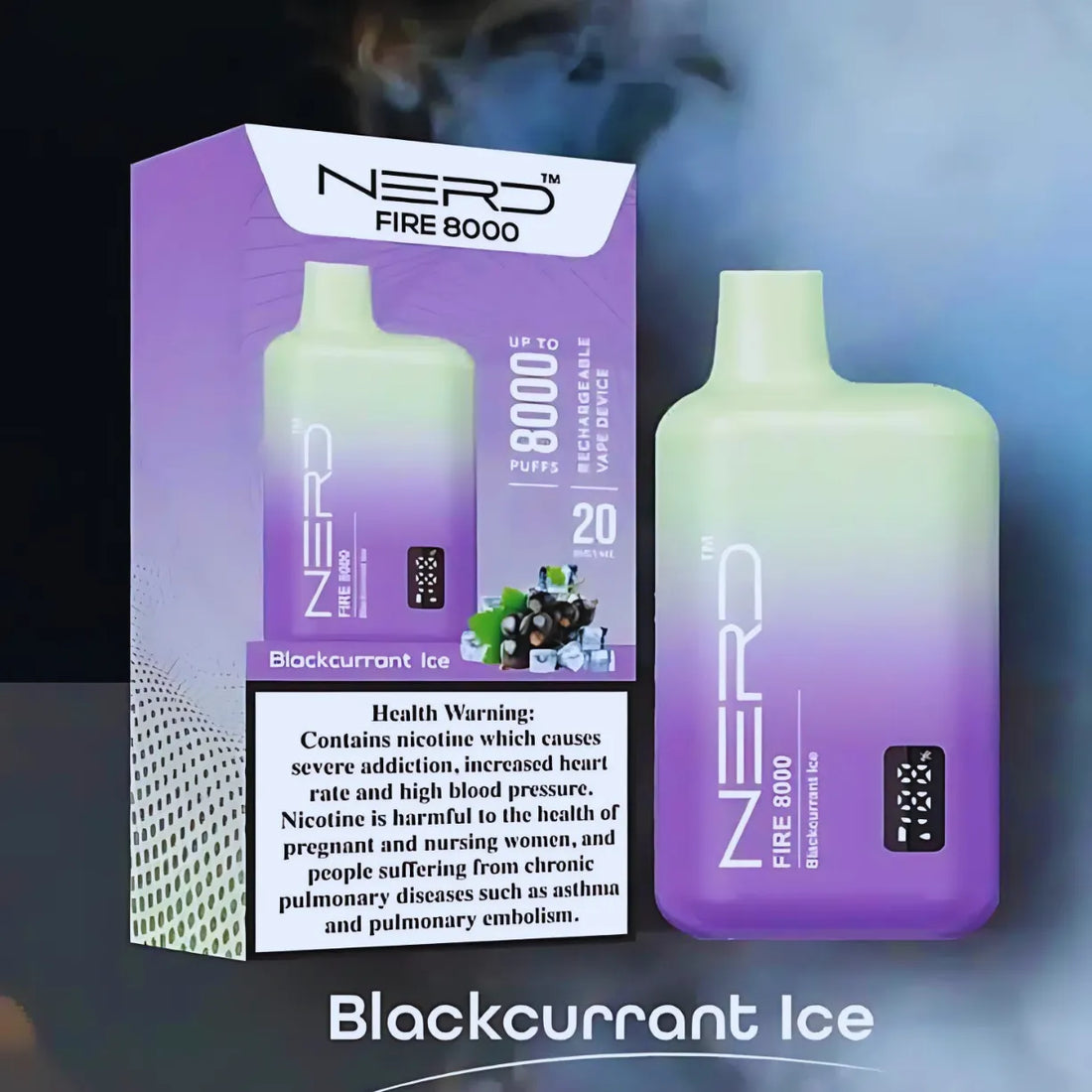 Nerd Fire 8000 Puffs Disposable Vape 2% Nicotine in UAE