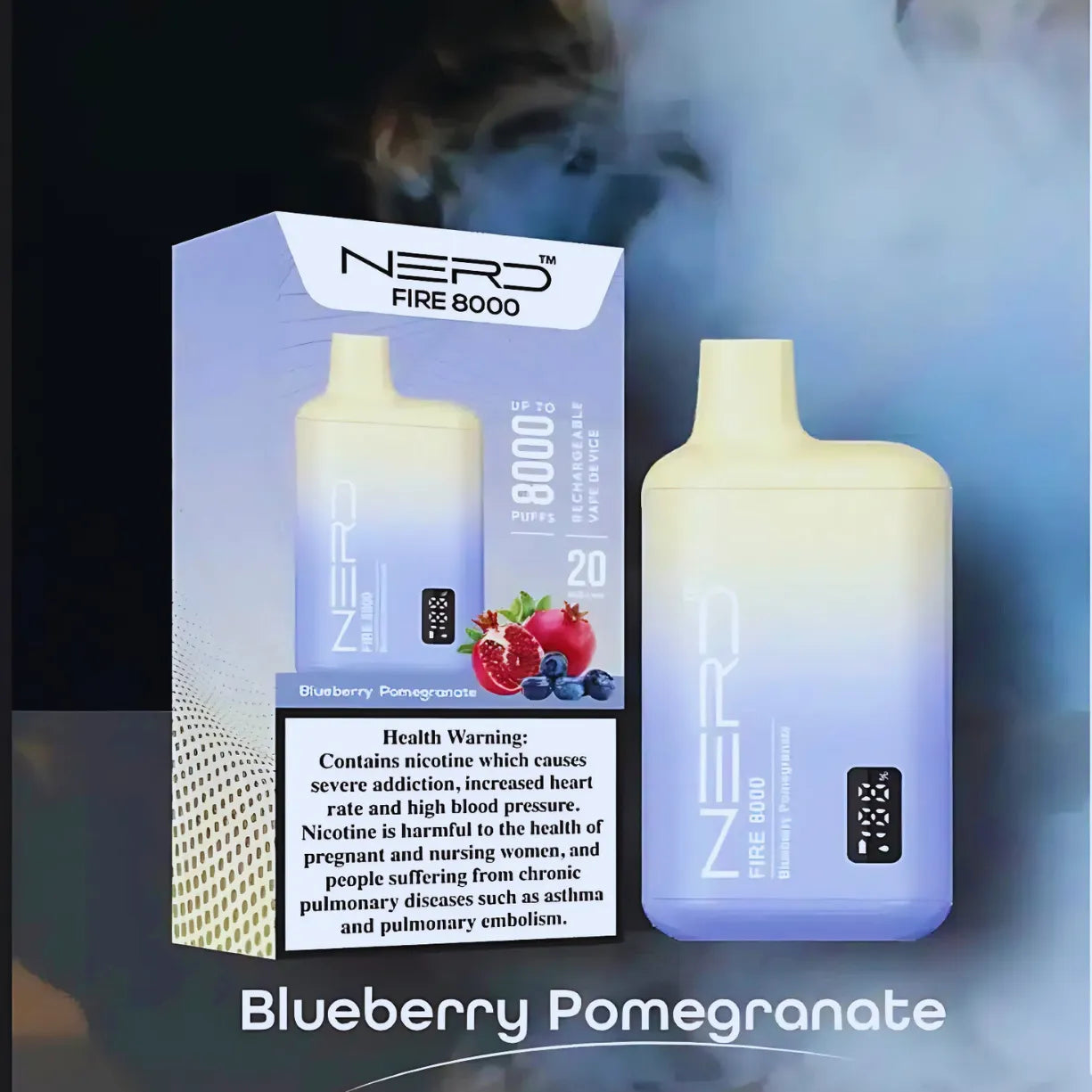 Nerd Fire 8000 Puffs Disposable Vape 2% Nicotine in UAE