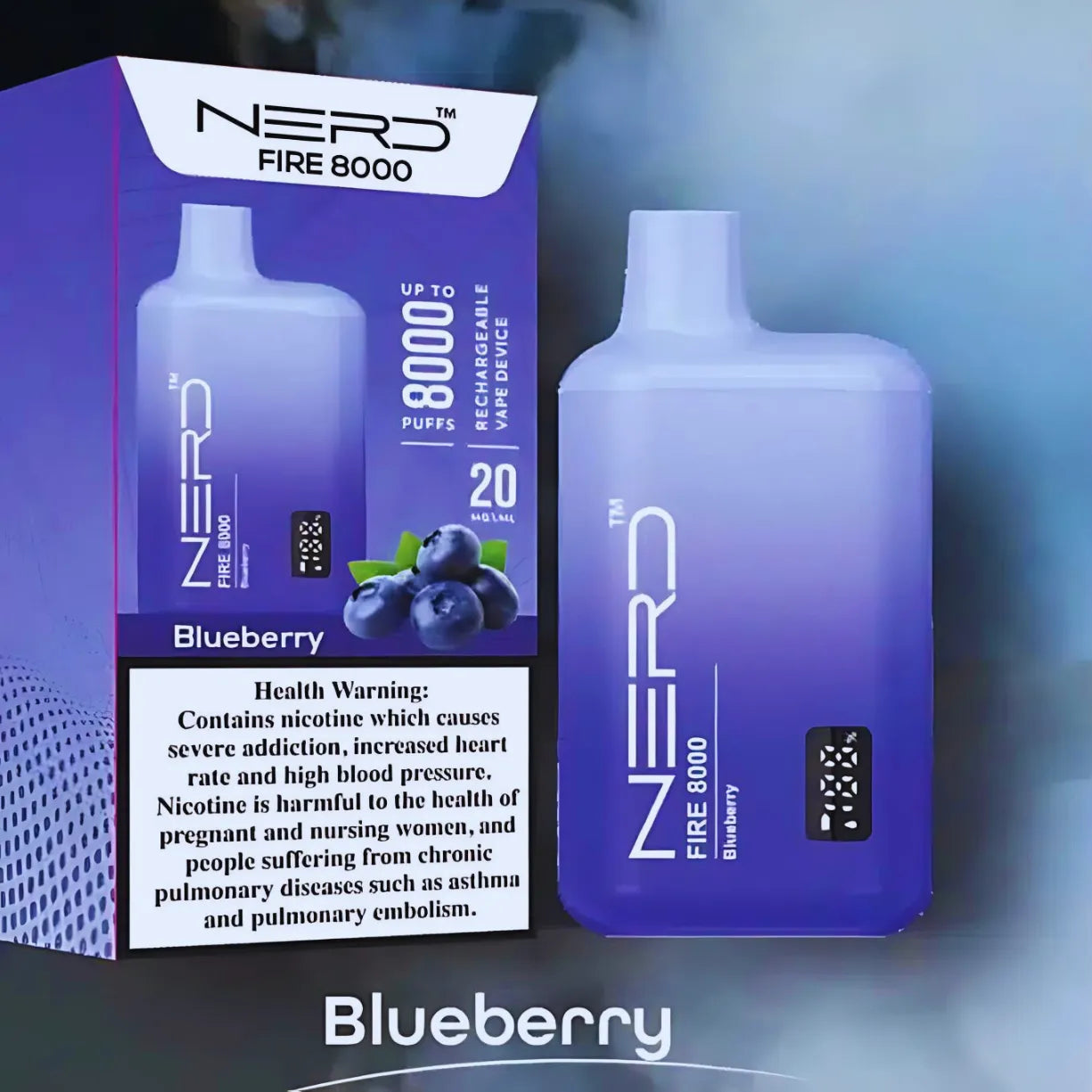 Nerd Fire 8000 Puffs Disposable Vape 2% Nicotine in UAE