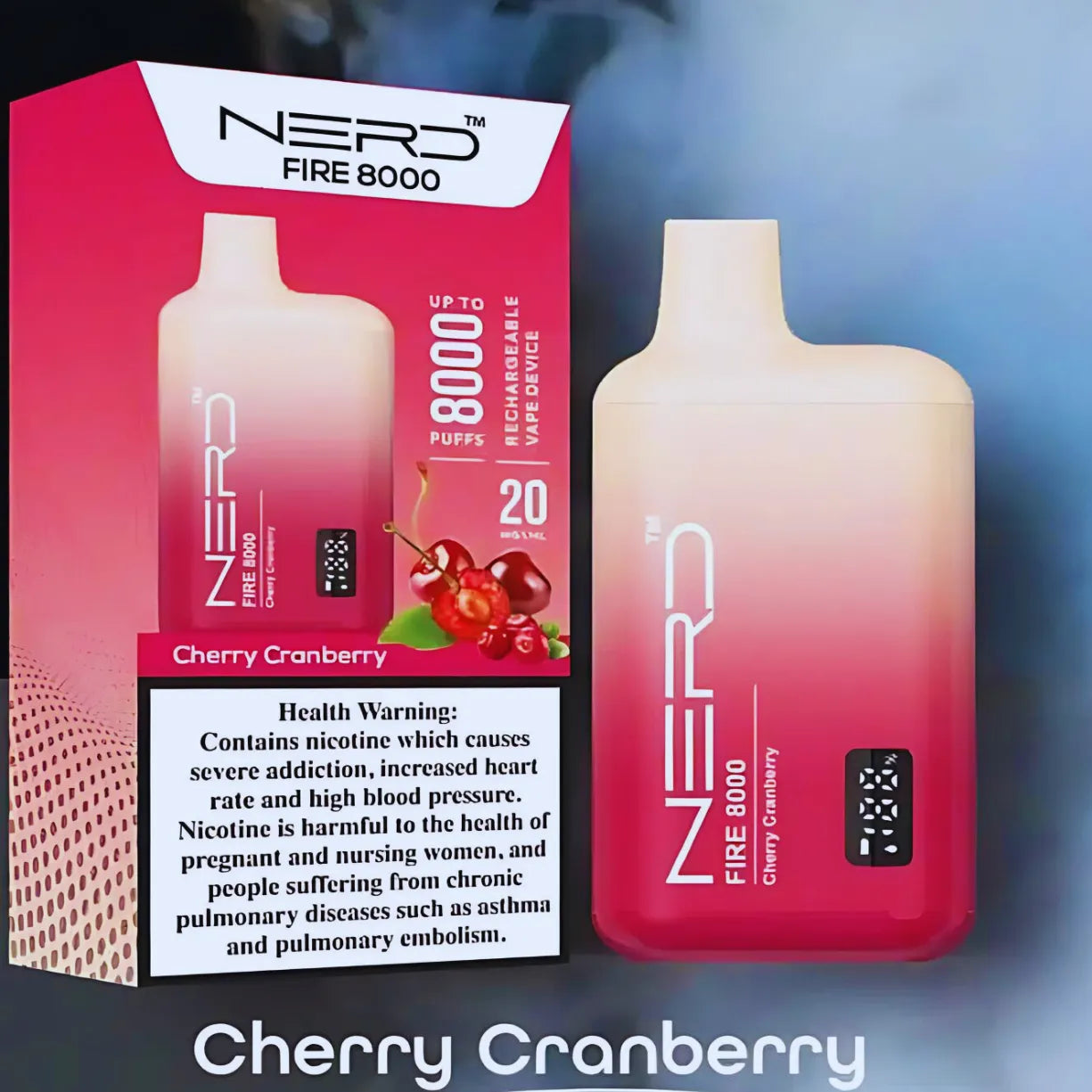 Nerd Fire 8000 Puffs Disposable Vape 2% Nicotine in UAE