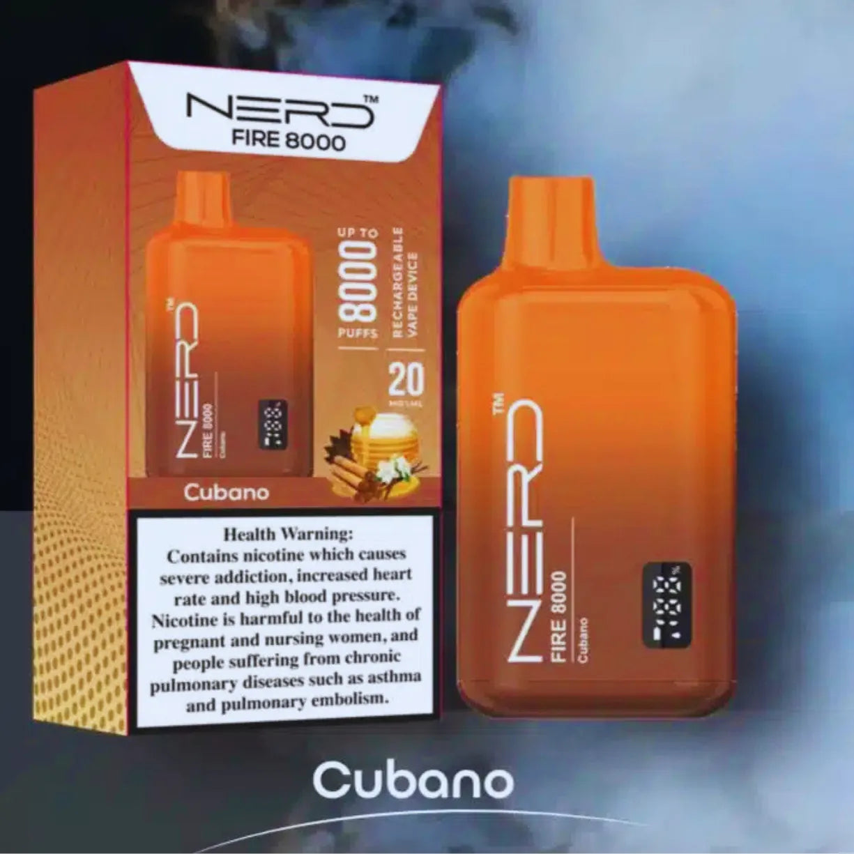Nerd Fire 8000 Puffs Disposable Vape 2% Nicotine in UAE