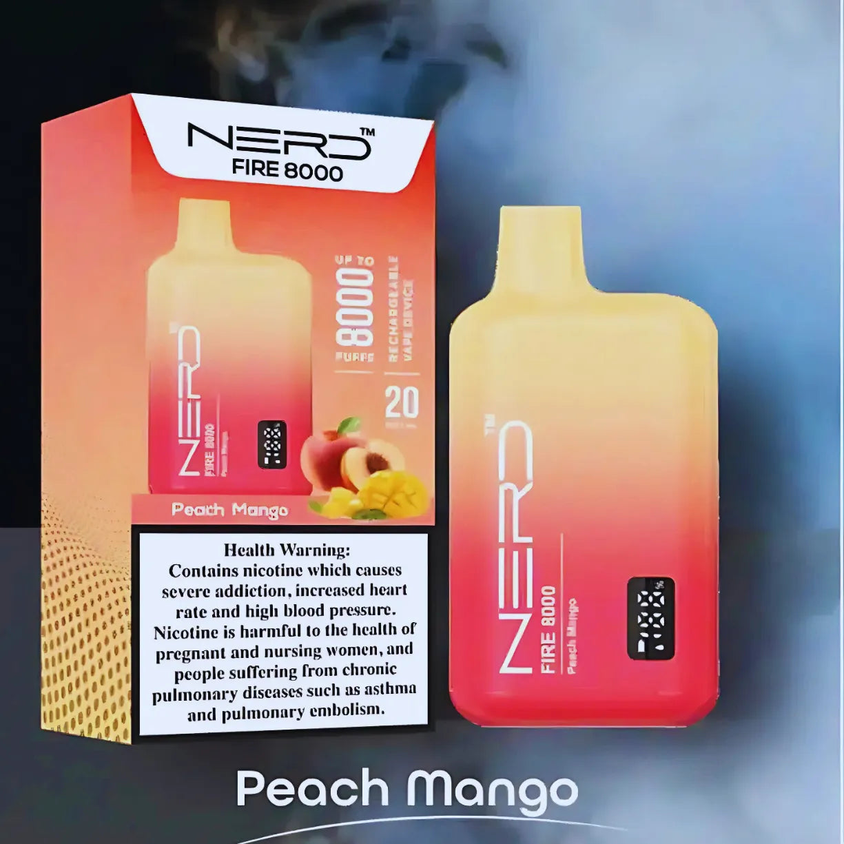 Nerd Fire 8000 Puffs Disposable Vape 2% Nicotine in UAE