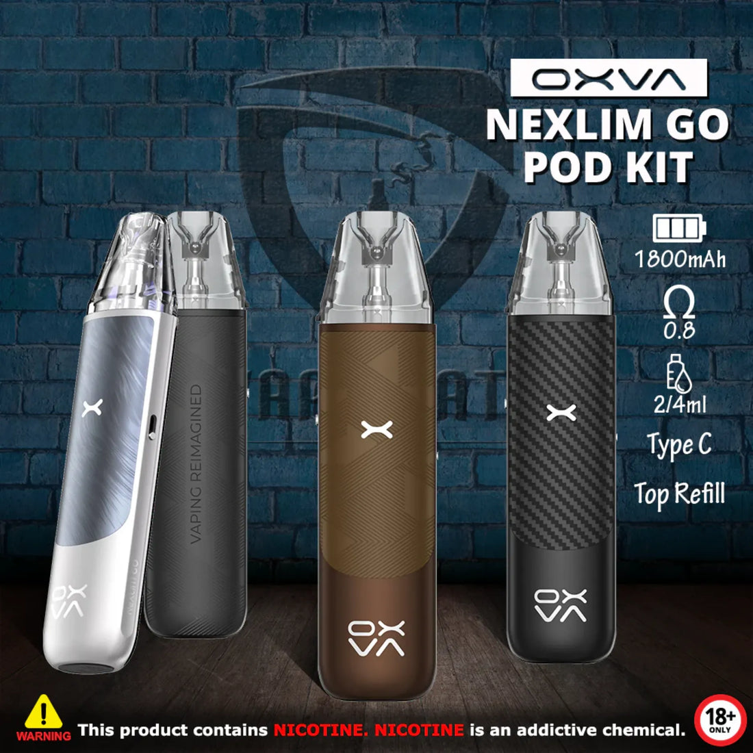 OXVA Nexlim GO Pod Kit 1800mAh