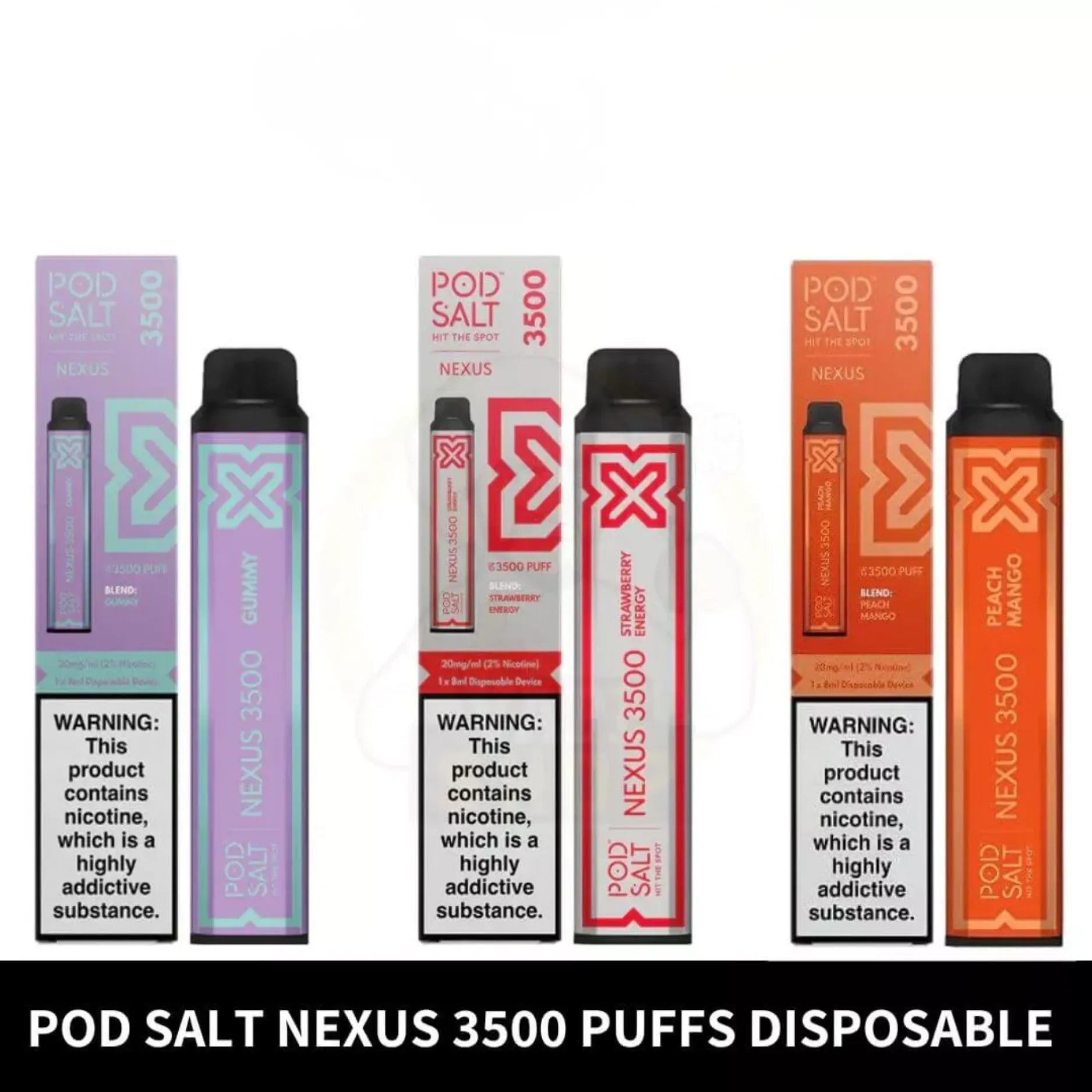 Pod Salt Nexus 3500 puffs disposable vape