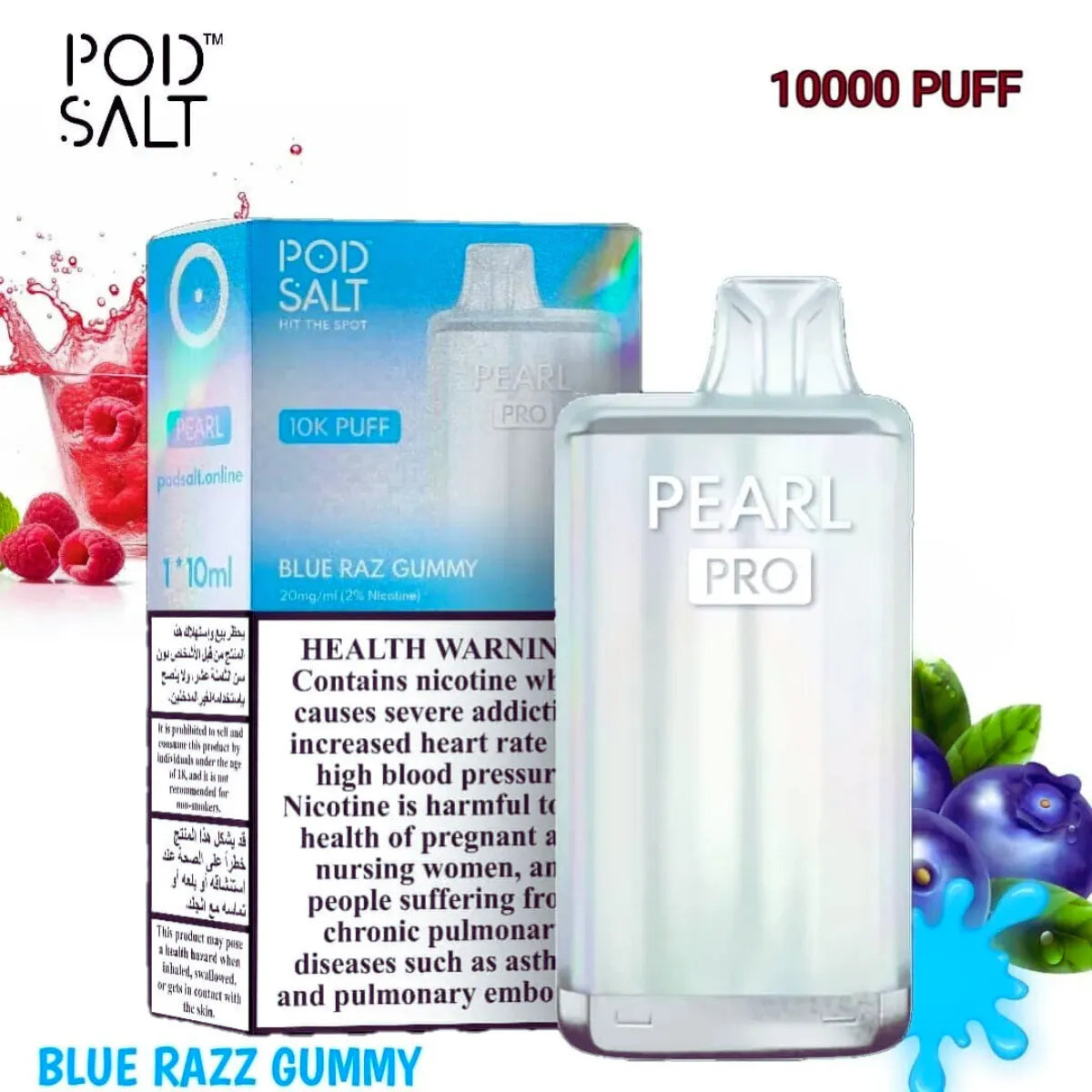 Pod Salt Pearl Pro 10000 Puffs Disposable Vape in Dubai, UAE
