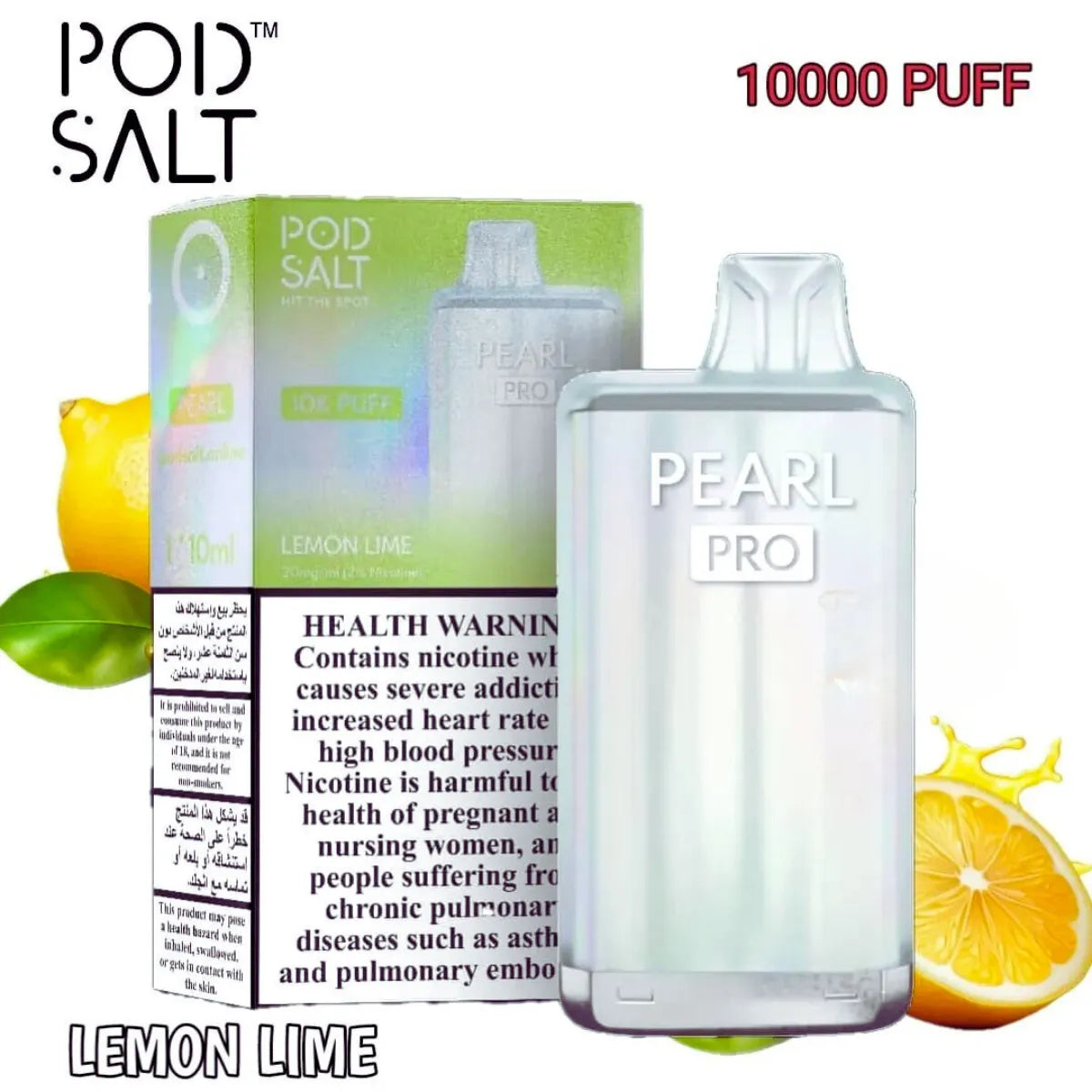 Pod Salt Pearl Pro 10000 Puffs Disposable Vape in Dubai, UAE