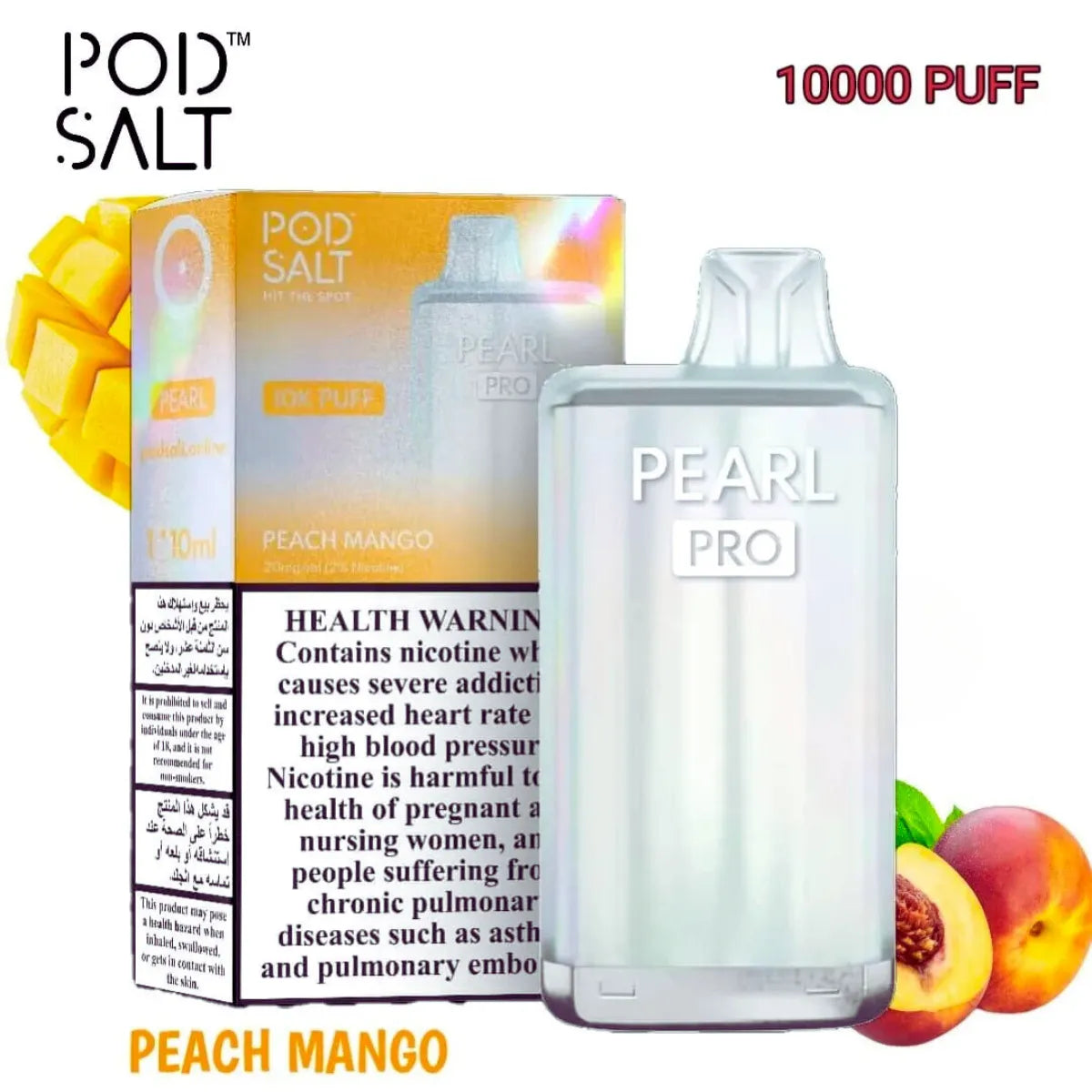Pod Salt Pearl Pro 10000 Puffs Disposable Vape in Dubai, UAE