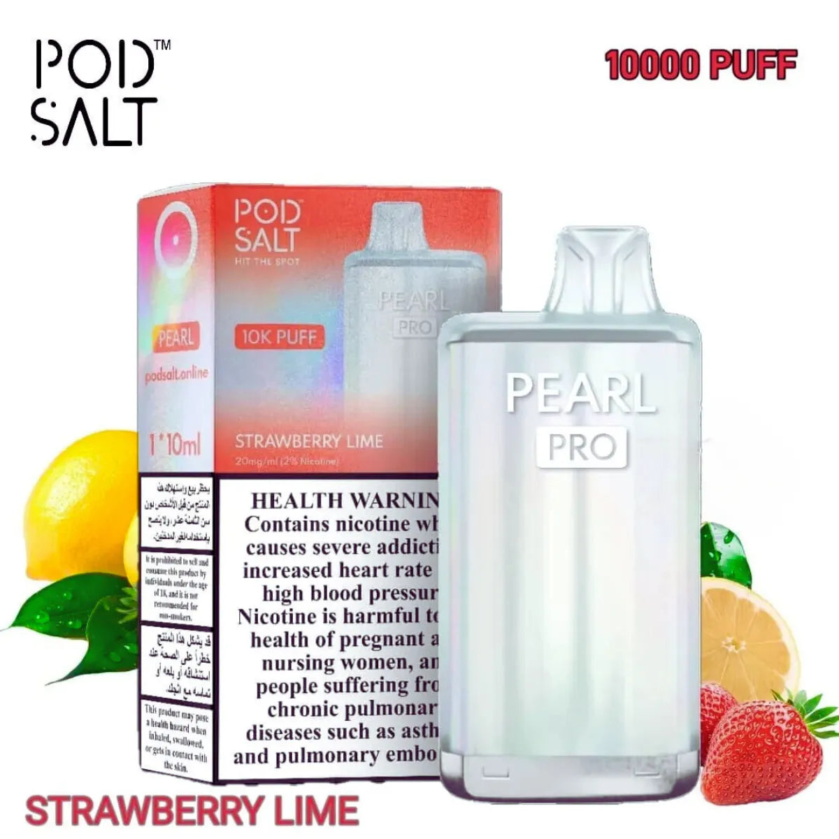 Pod Salt Pearl Pro 10000 Puffs Disposable Vape in Dubai, UAE