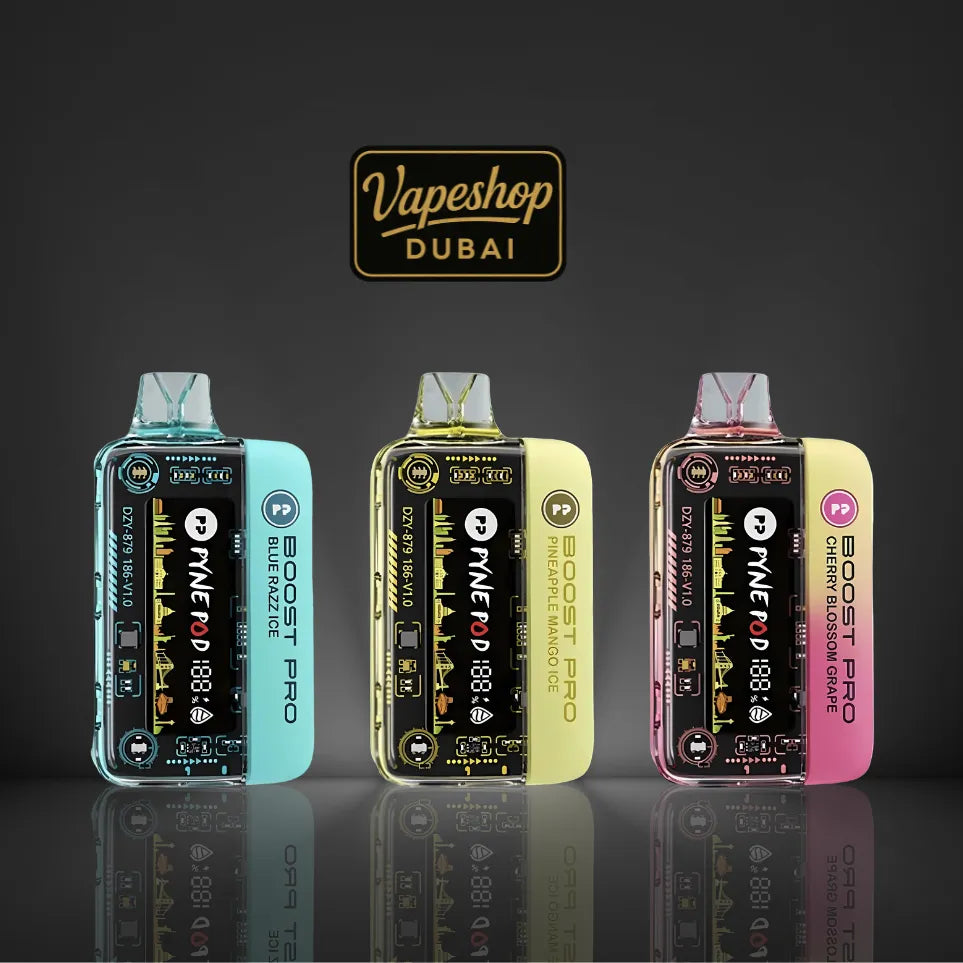PYNE POD Boost Pro 20000 Puffs Disposable Vape 5% Nicotine in Dubai