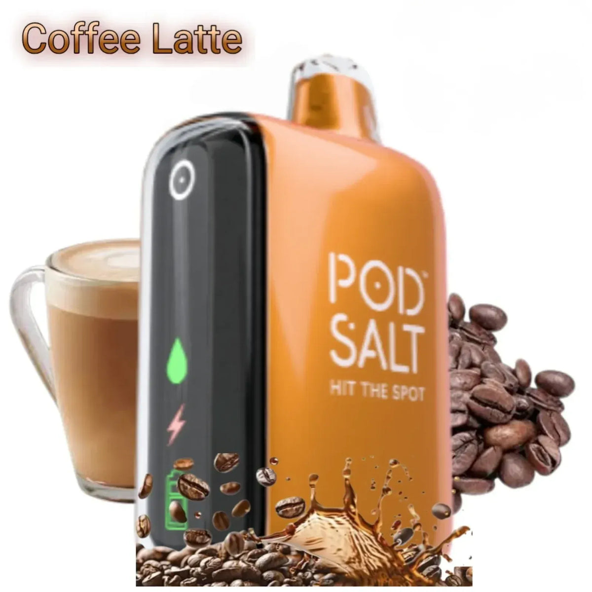 POD SALT Coffee Latte 15000 puffs  disposable vape device
