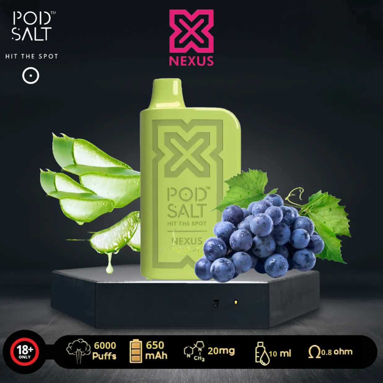 Pod Salt Nexus 6000 Puffs Disposable Vape in Dubai