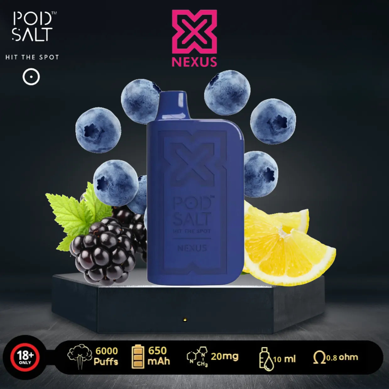 Pod Salt Nexus 6000 Puffs Disposable Vape in Dubai