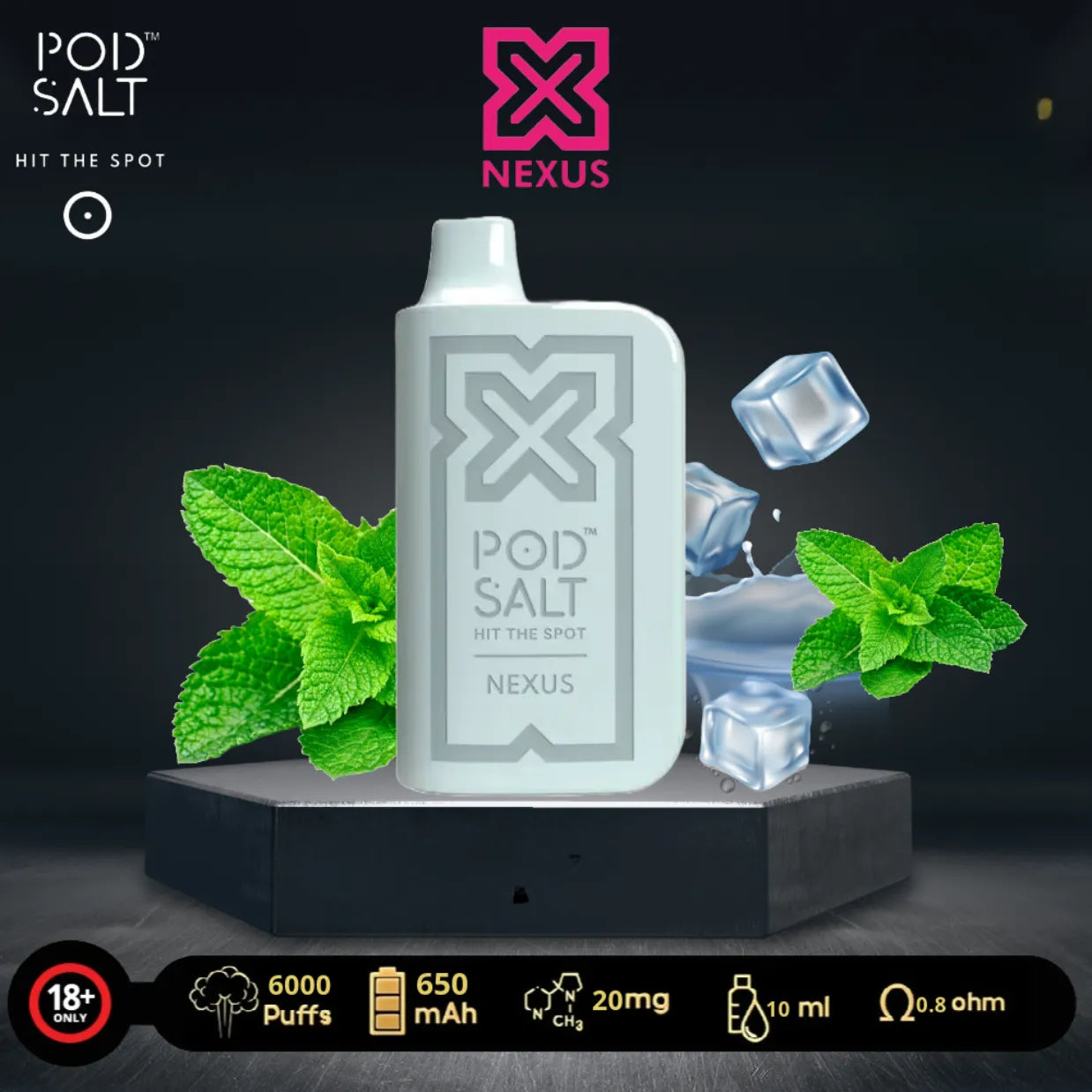 Pod Salt Nexus 6000 Puffs Disposable Vape in Dubai