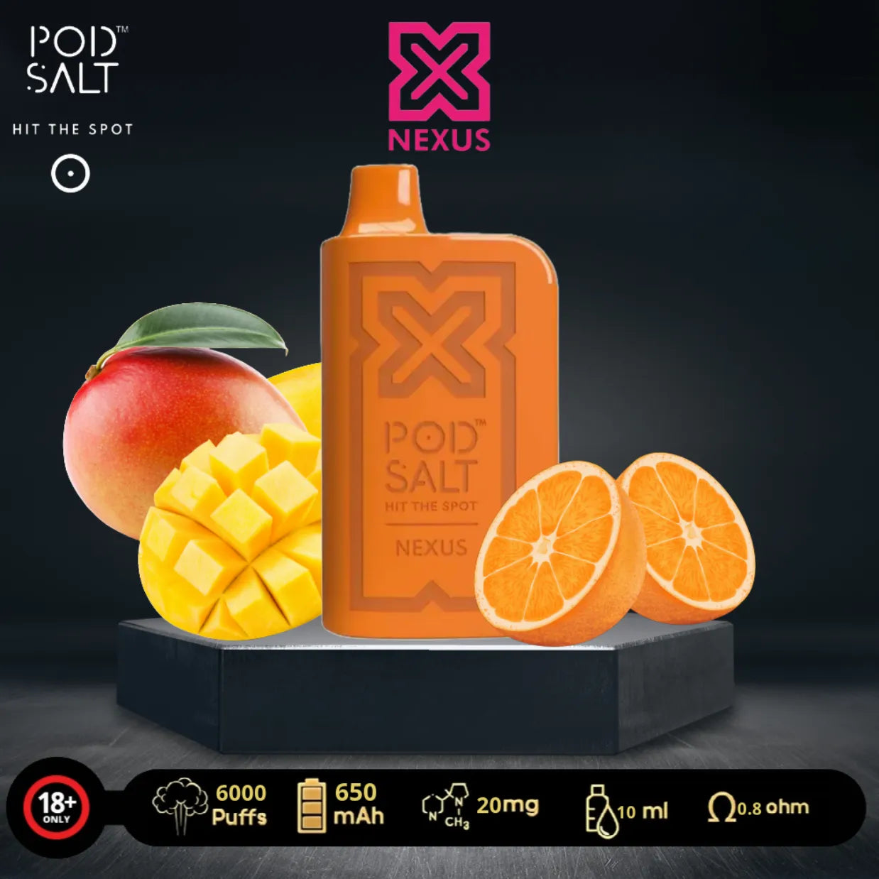 Pod Salt Nexus 6000 Puffs Disposable Vape in Dubai