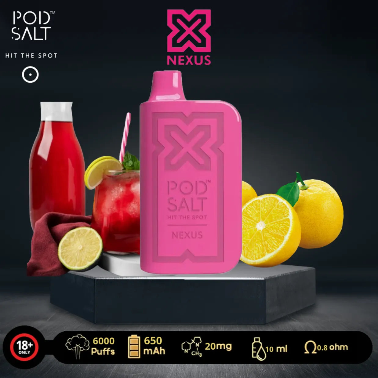 Pod Salt Nexus 6000 Puffs Disposable Vape in Dubai