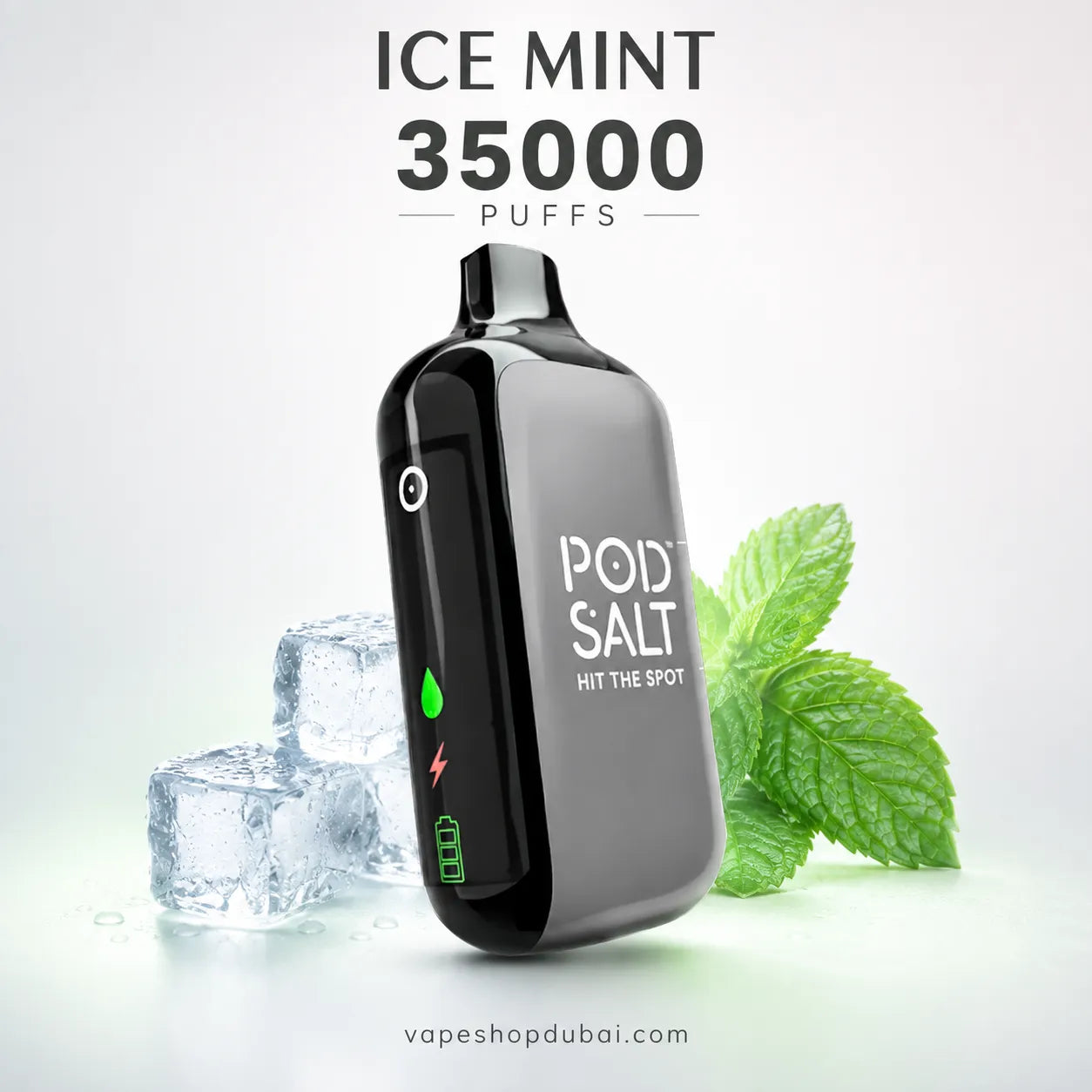 Pod Salt disposable vape device ICE MINT 35000 PUFFS