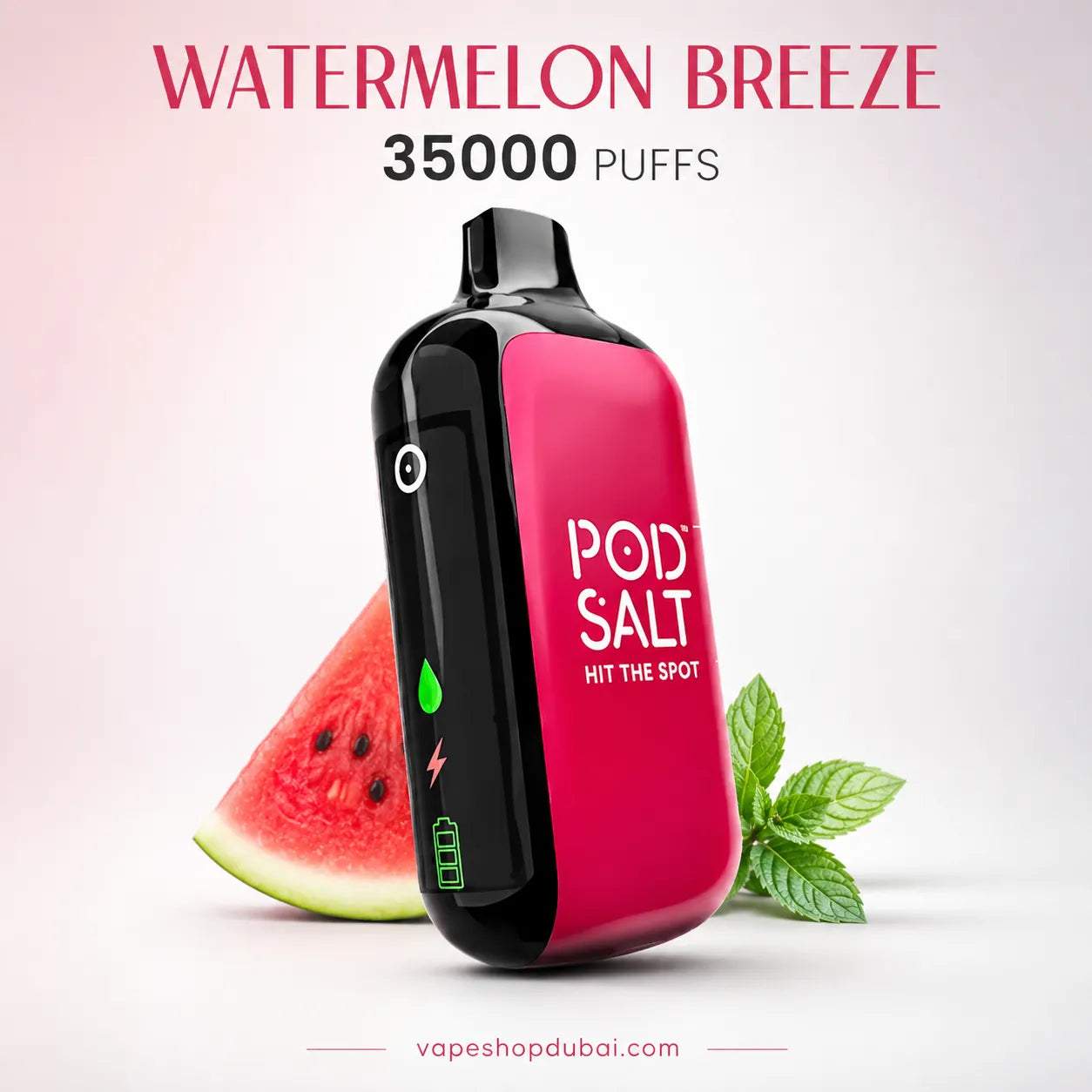 Pod Salt disposable vape device Watermelon Breeze flavor