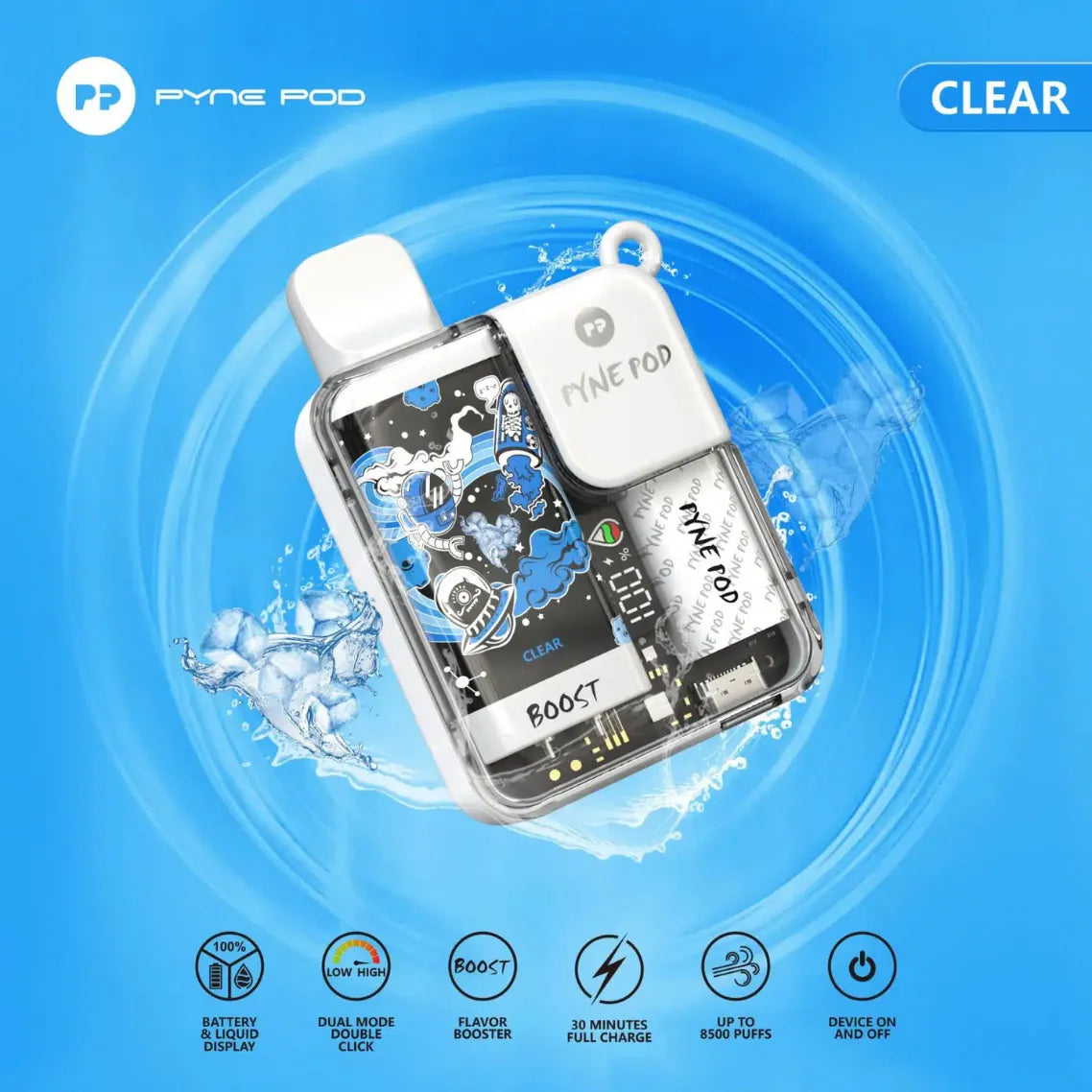 PYNE POD BOOST 8500 Puffs Disposable Vape In Dubai