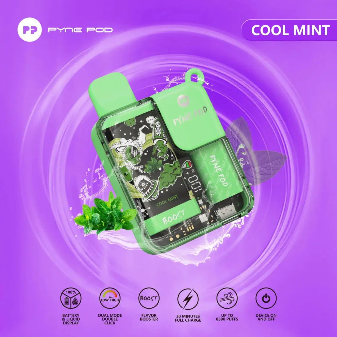 PYNE POD BOOST 8500 Puffs Disposable Vape In Dubai