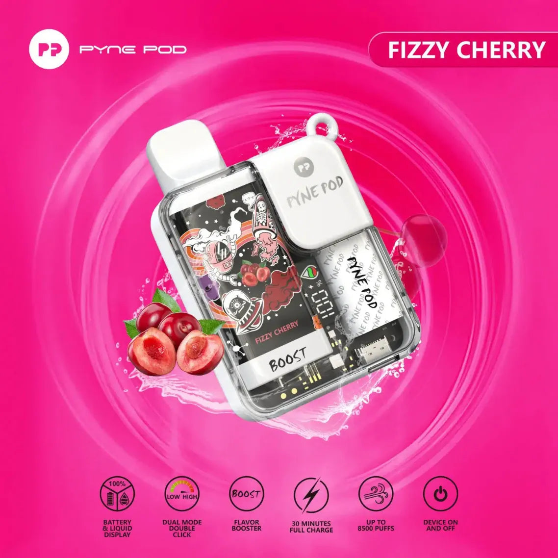 PYNE POD BOOST 8500 Puffs Disposable Vape In Dubai