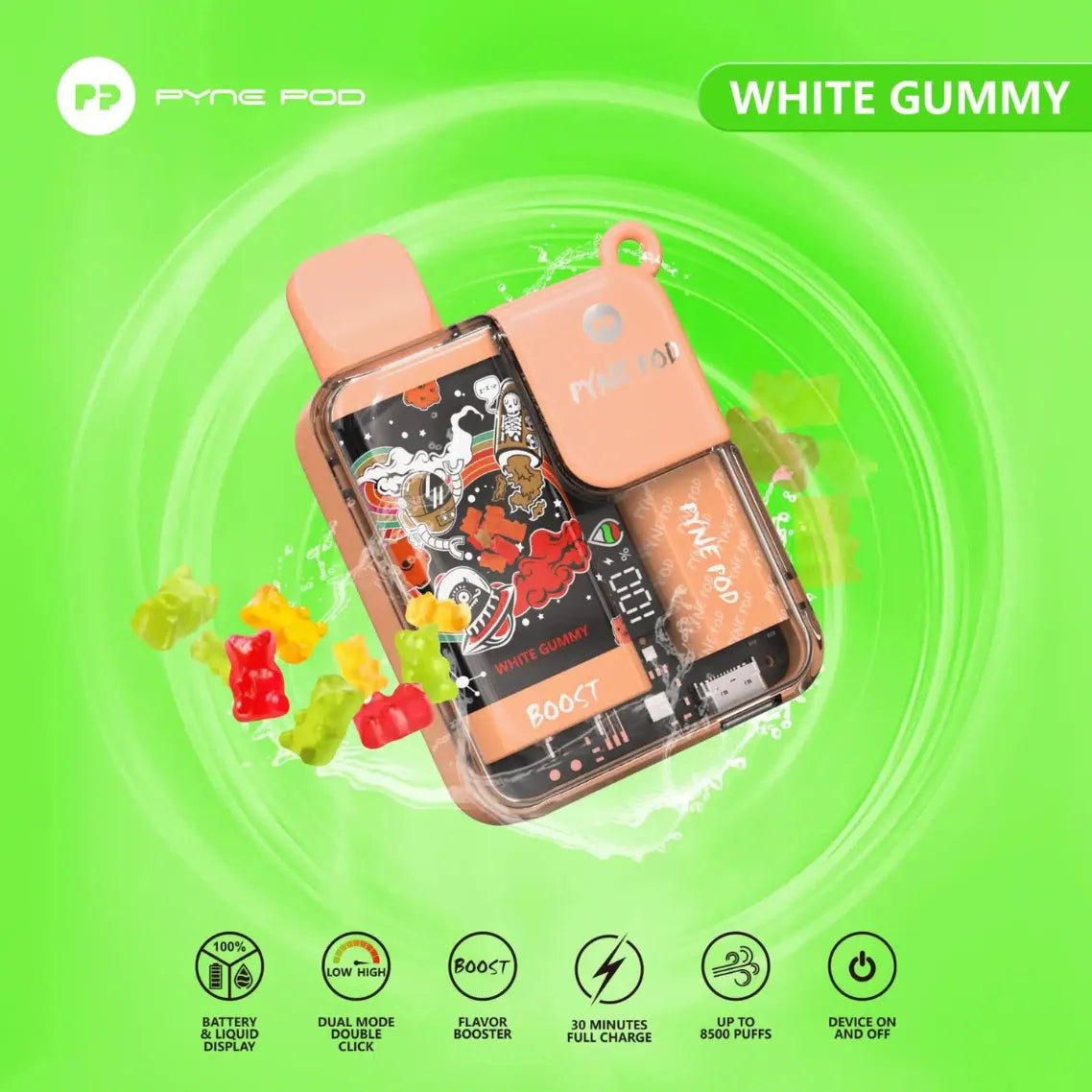 PYNE POD BOOST 8500 Puffs Disposable Vape In Dubai