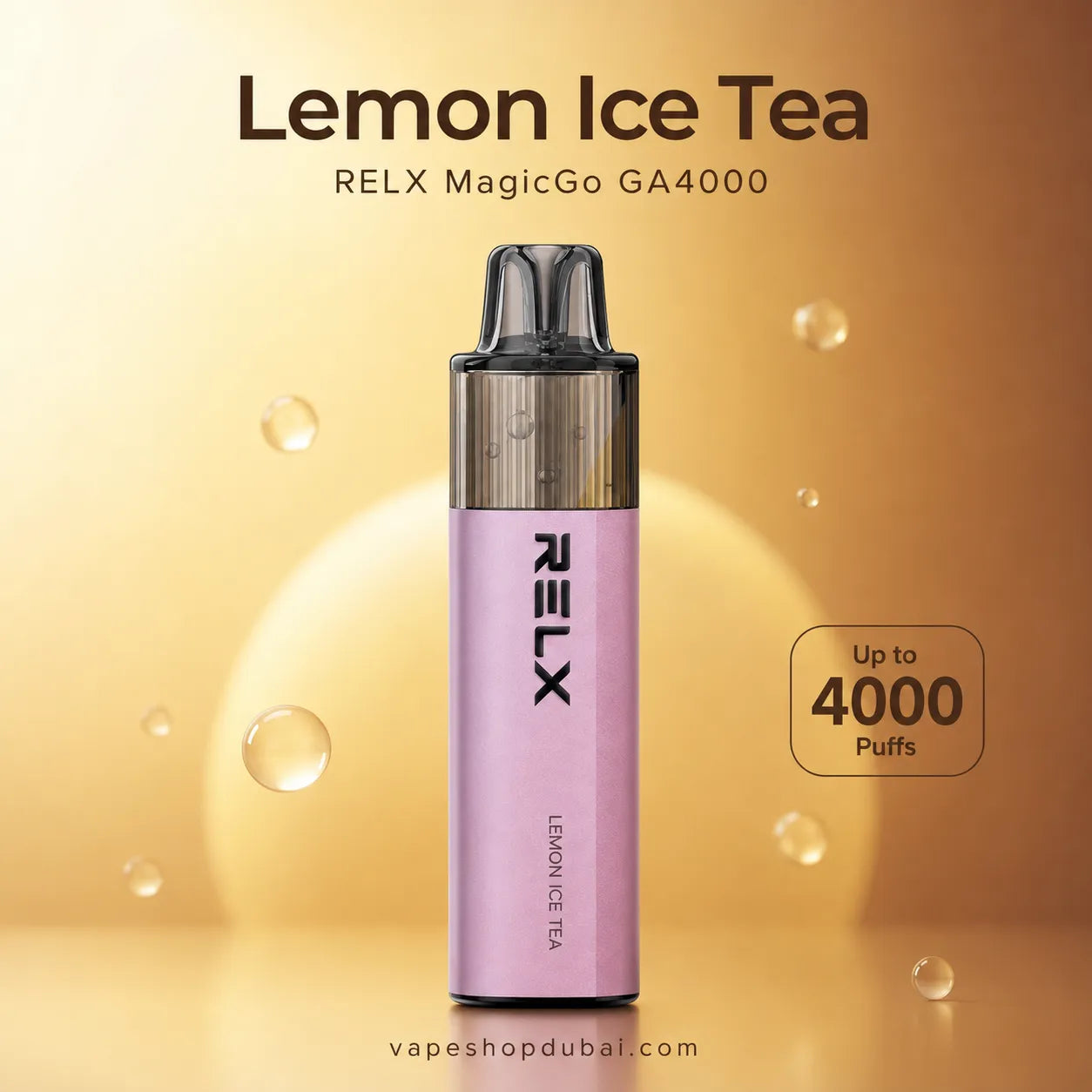RELX MagicGo GA4000 disposable vape device lemon ice tea