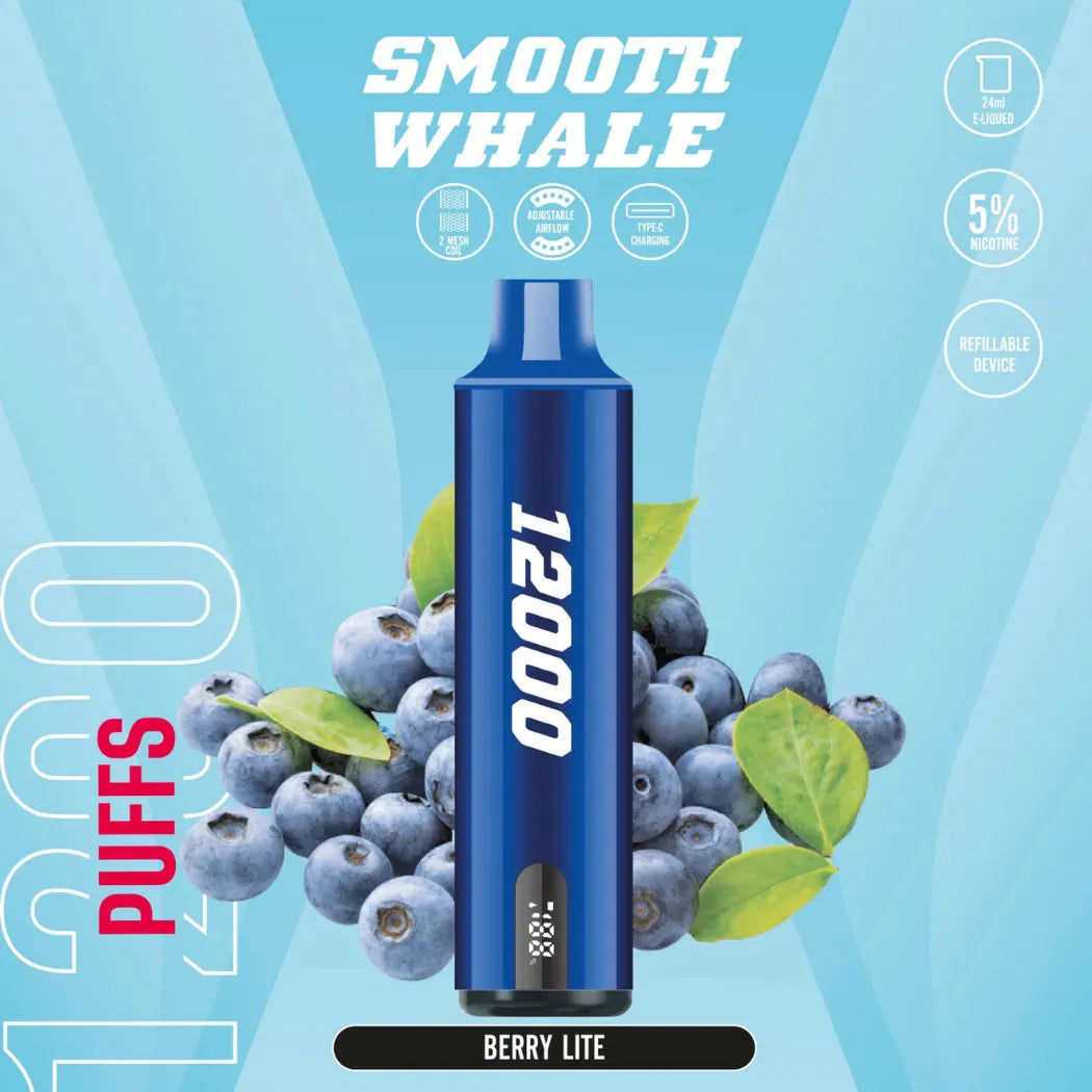 SMOOTH Whale 12000 Puffs Disposable Vape 2% & 5% in Dubai, UAE