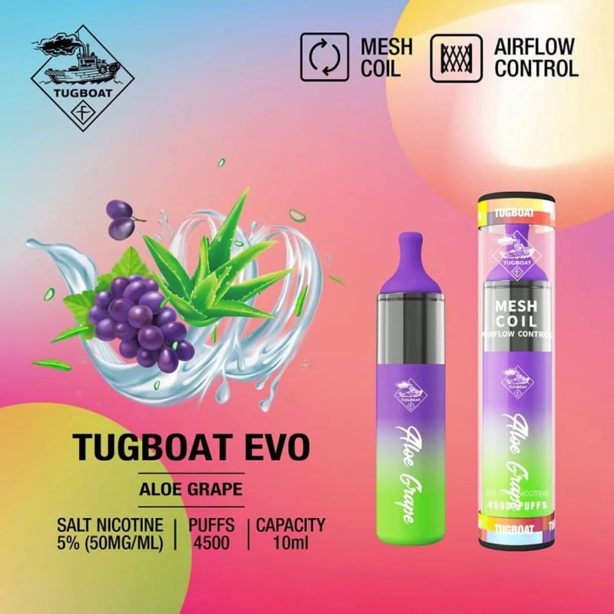 Tugboat Evo 4500 Puffs Disposable Vape in Dubai, UAE