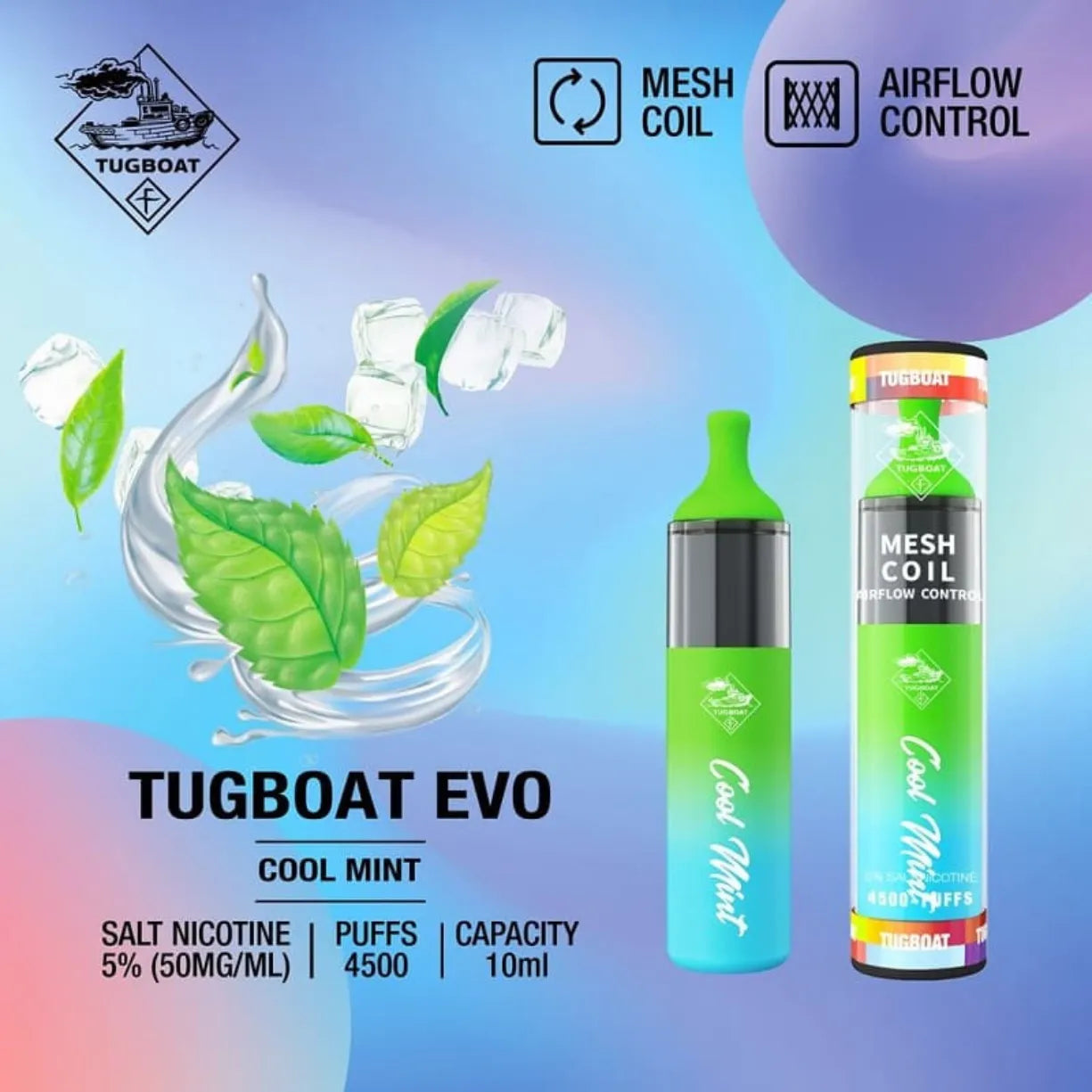 Tugboat Evo 4500 Puffs Disposable Vape in Dubai, UAE