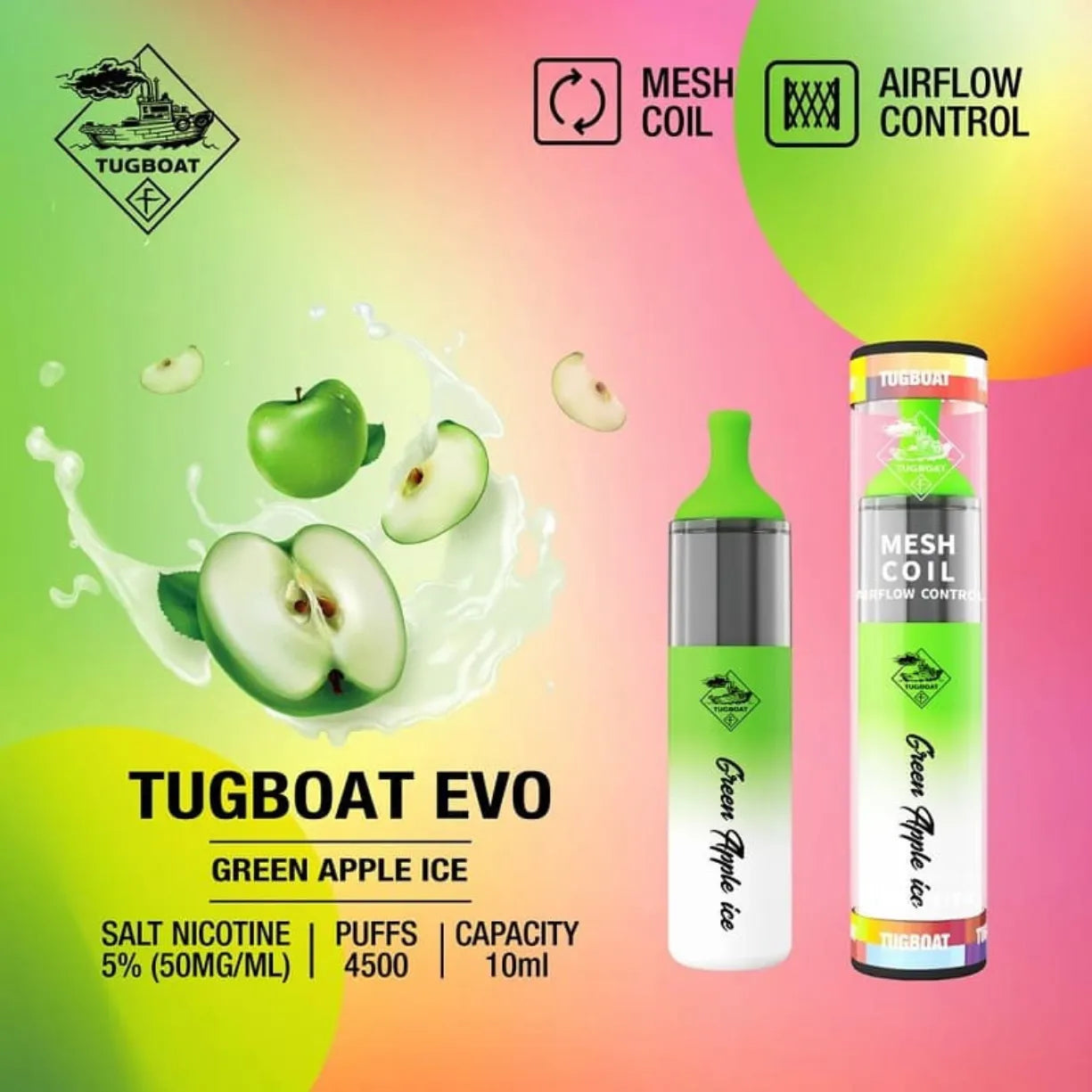 Tugboat Evo 4500 Puffs Disposable Vape in Dubai, UAE