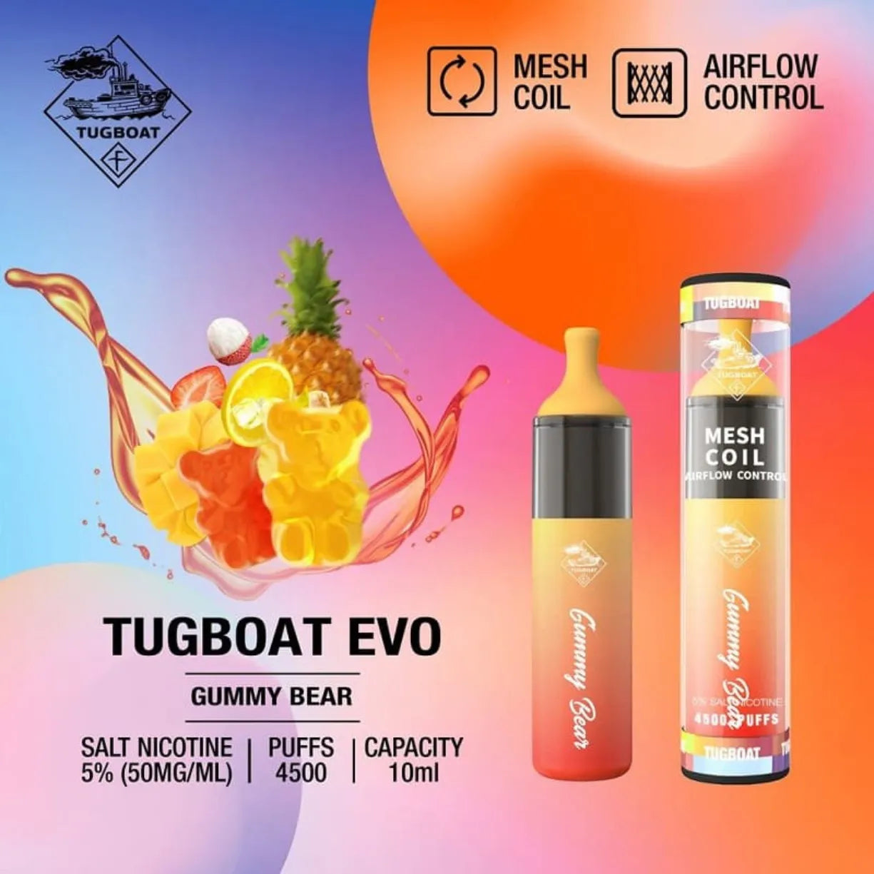 Tugboat Evo 4500 Puffs Disposable Vape in Dubai, UAE