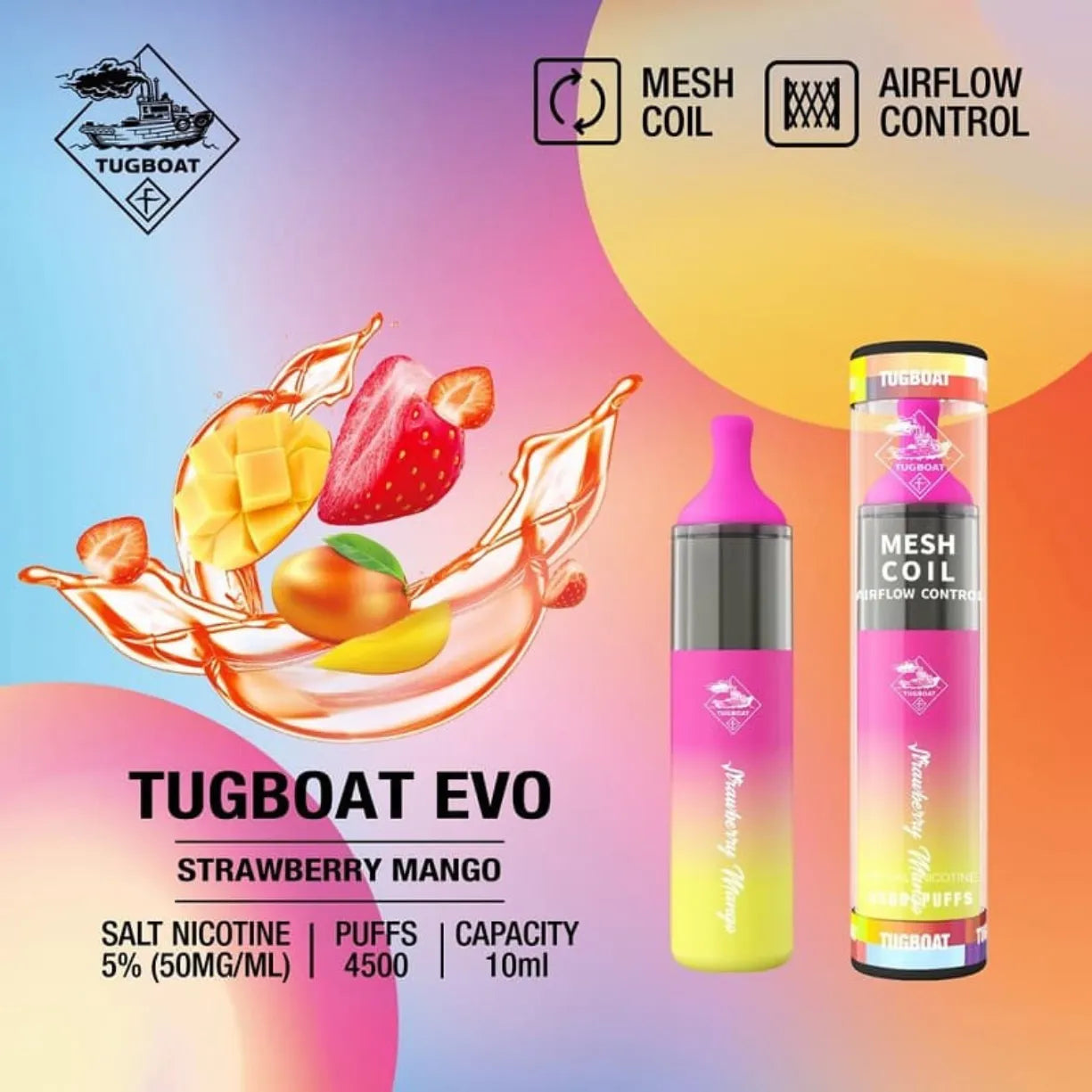 Tugboat Evo 4500 Puffs Disposable Vape in Dubai, UAE