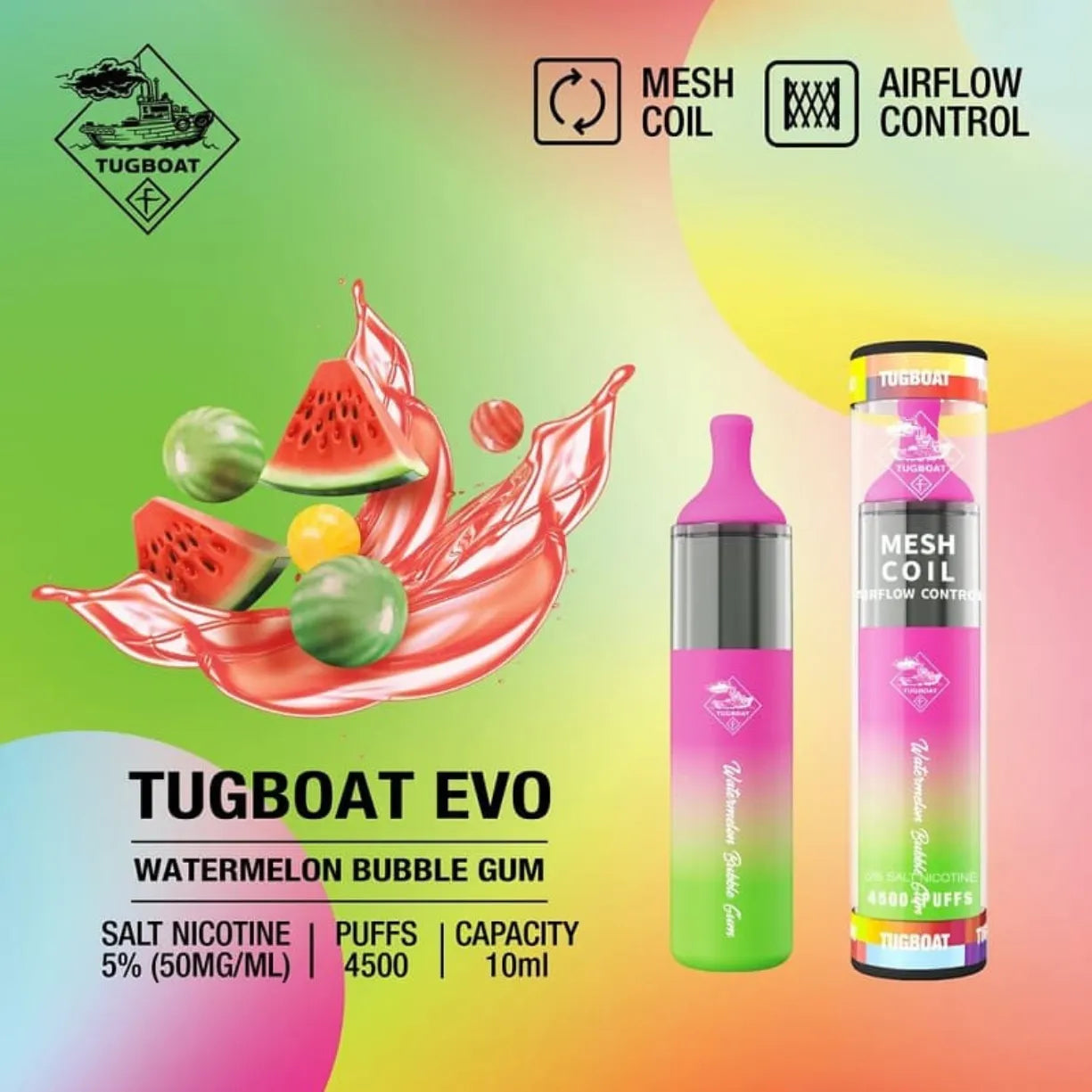 Tugboat Evo 4500 Puffs Disposable Vape in Dubai, UAE