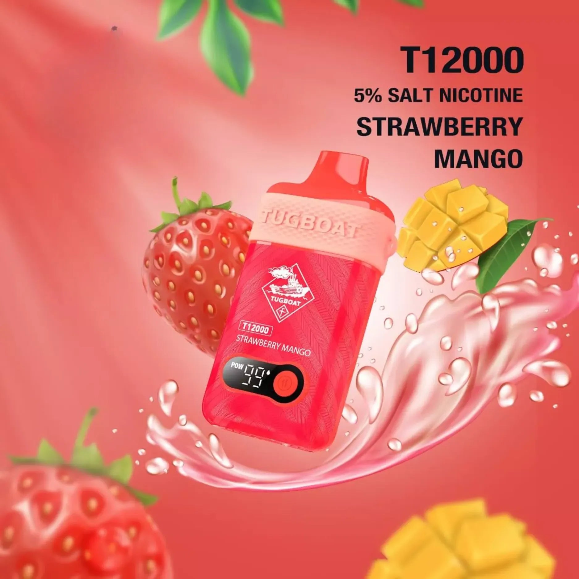Tugboat T12000 puffs 50 MG rechargeable vape