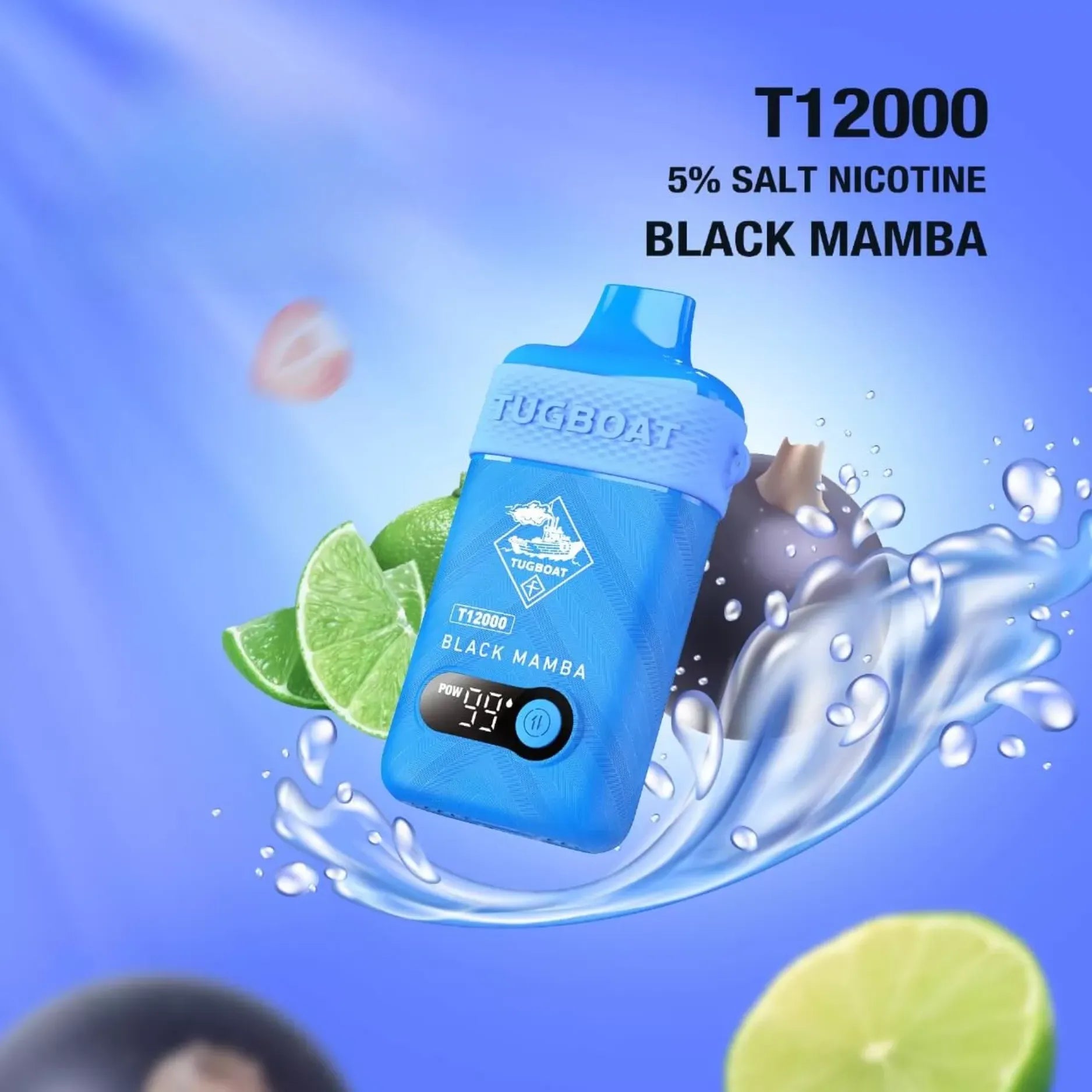Tugboat T12000 puffs 50 MG rechargeable vape