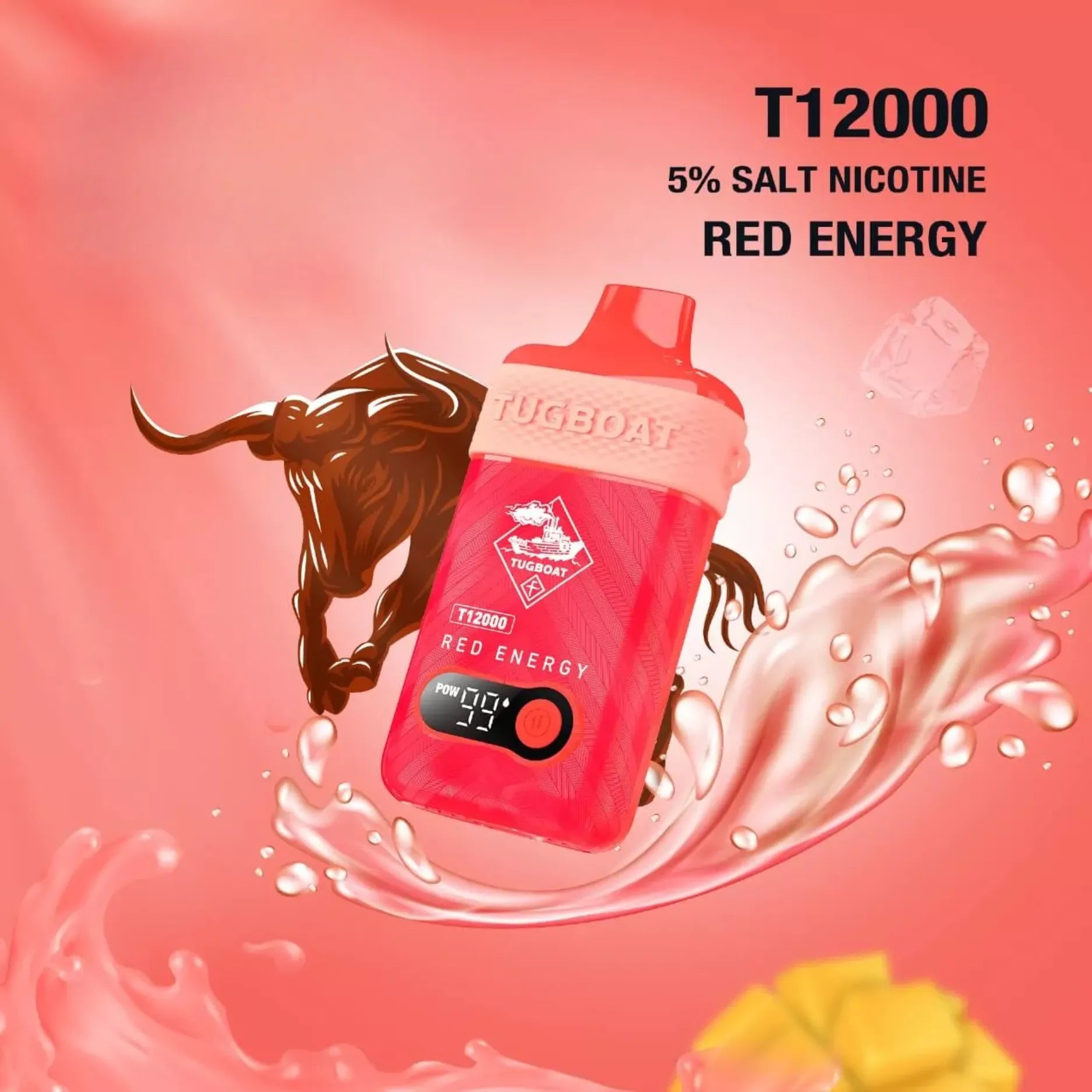 Tugboat T12000 puffs 50 MG rechargeable vape