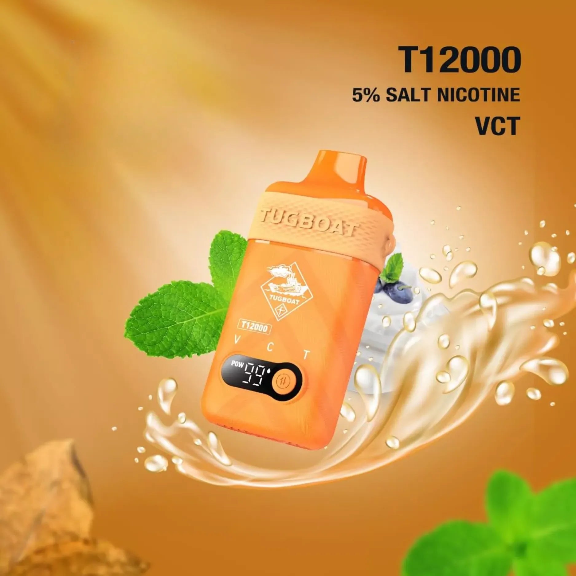 Tugboat T12000 puffs 50 MG rechargeable vape