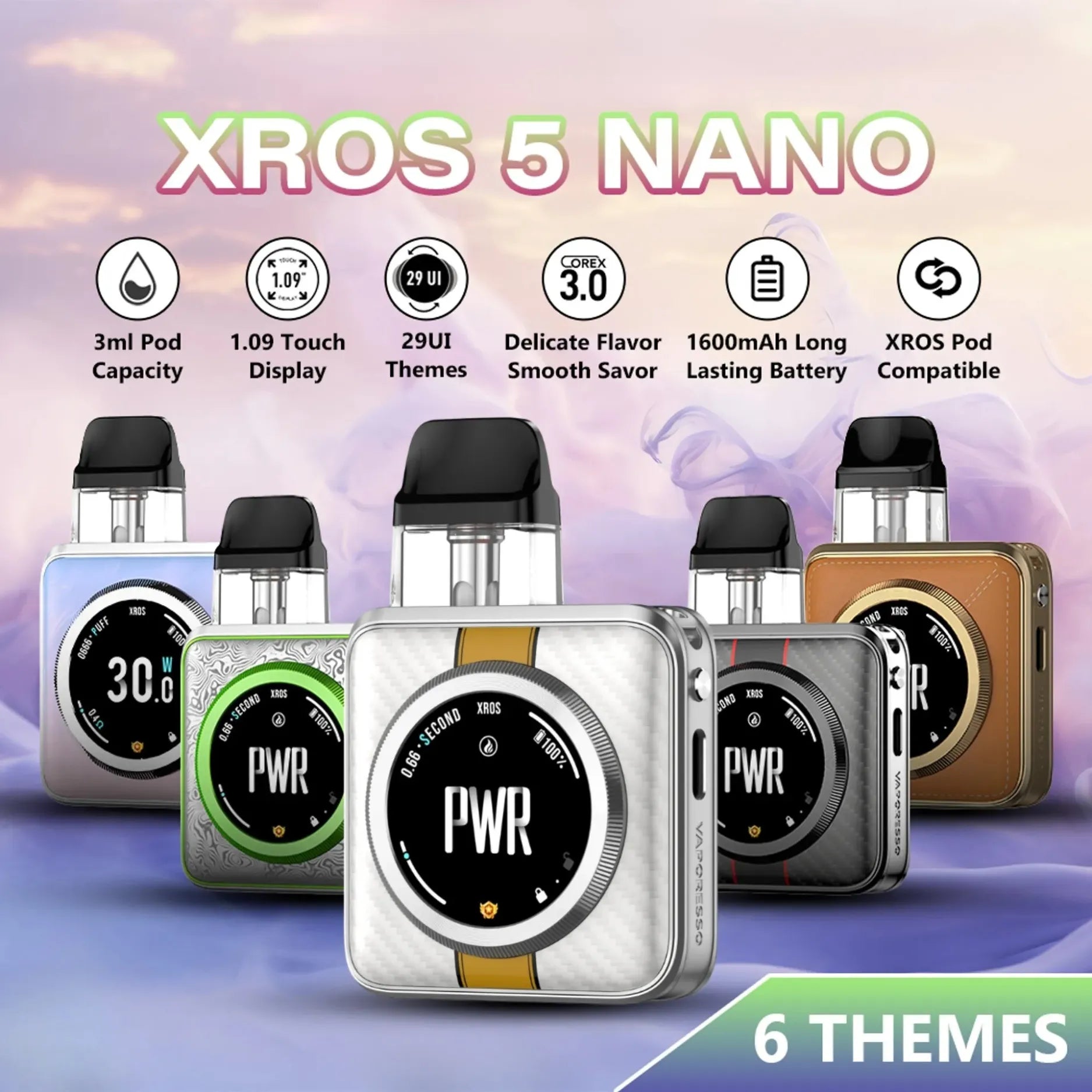 Vaporesso XROS 5 Nano Vape Kit 30W