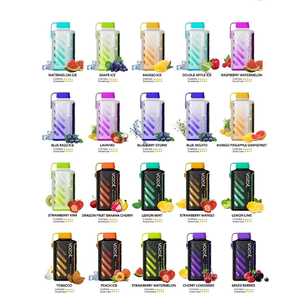 Vozol Gear Power 20000 Puffs Dual Mode Disposable Vape in UAE
