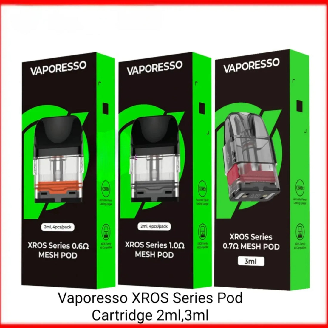 Vaporesso XROS Series Pod Cartridge 2ml,3ml (4pcs/pack)