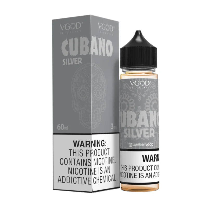 Vgod-60ml-E-Liquid-3MG-E-Juice-in-Dubai-Cubano-Silver