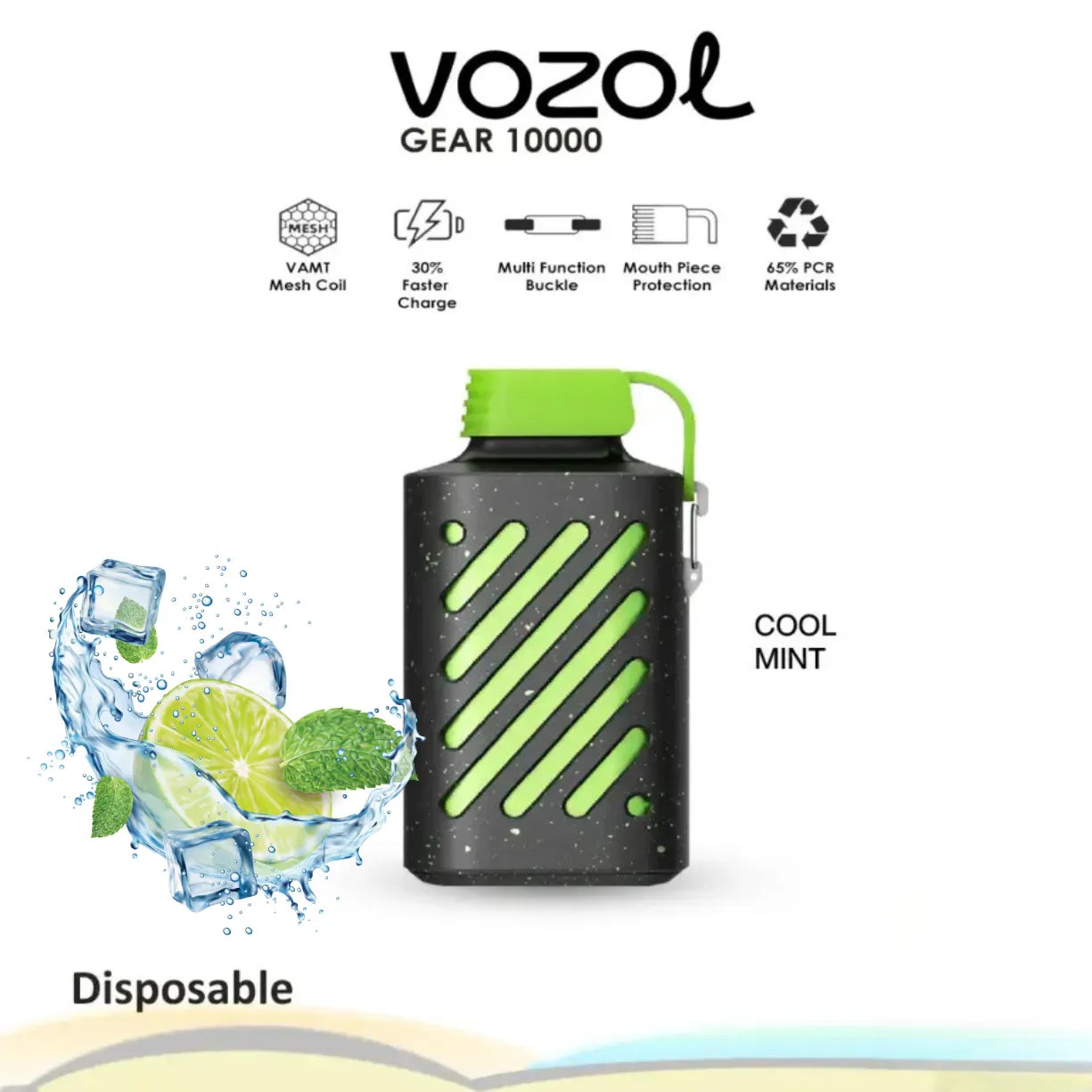 Vozol Gear 10000 Puffs 50mg Disposable Vape in Dubai
