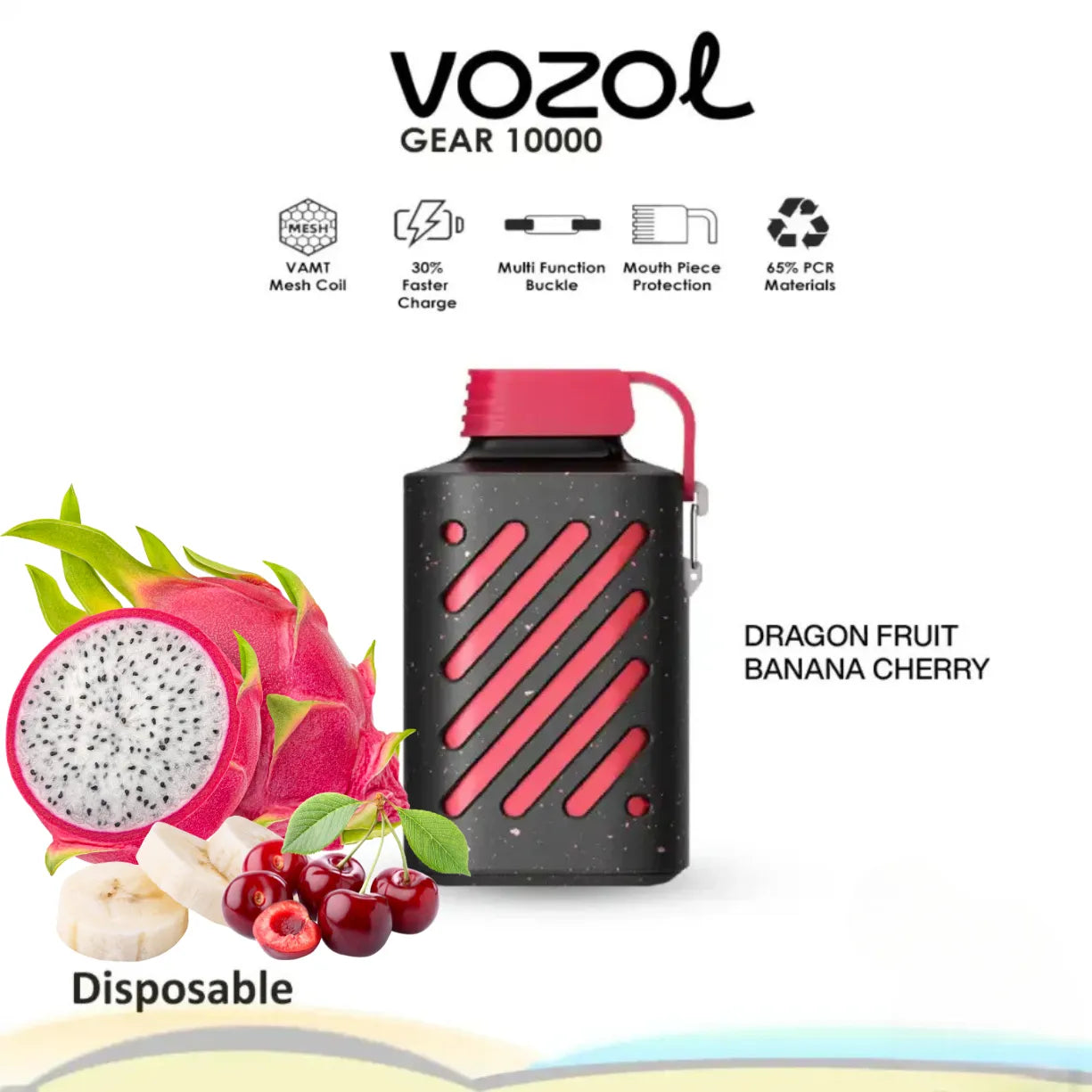 Vozol Gear 10000 Puffs 50mg Disposable Vape in Dubai
