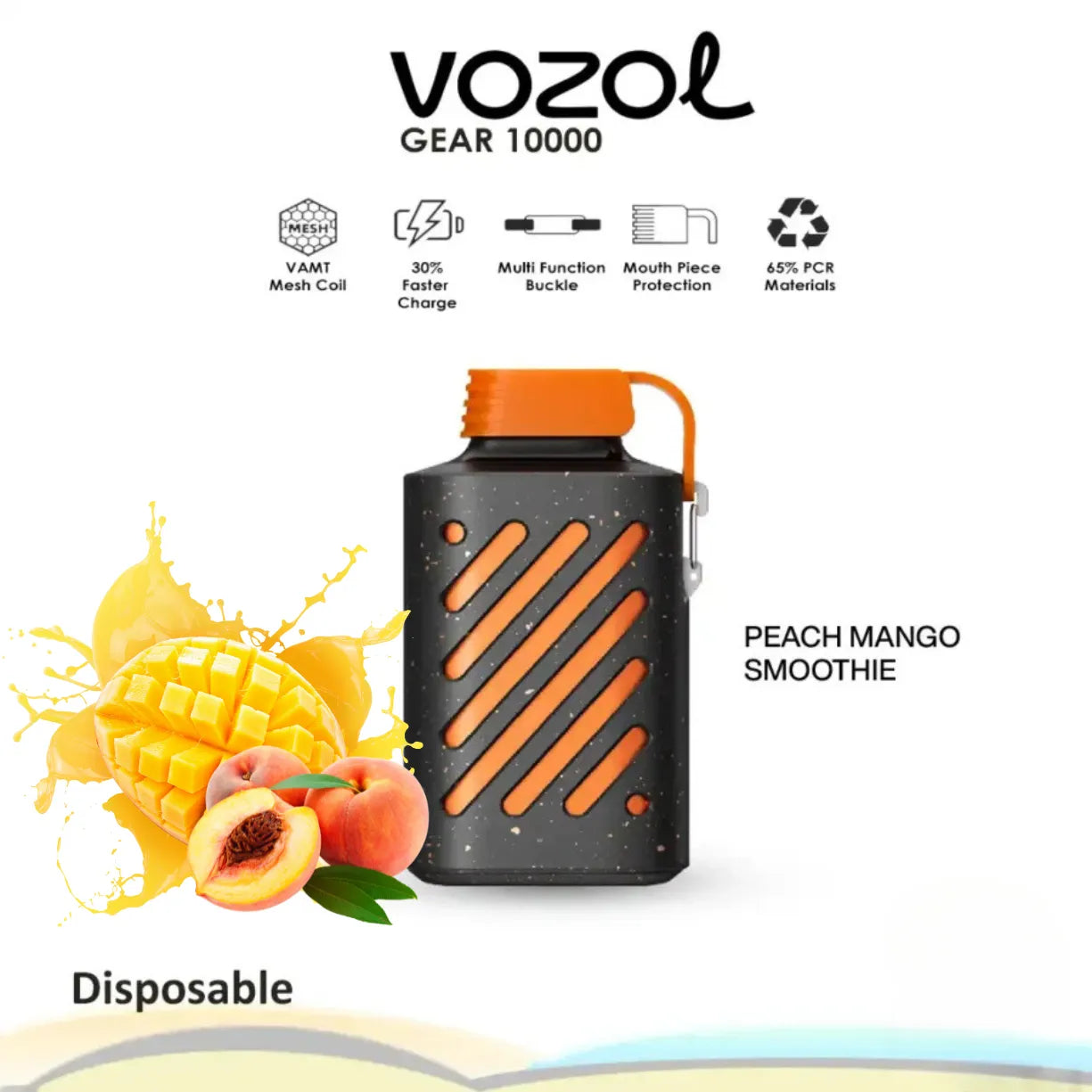 Vozol Gear 10000 Puffs 50mg Disposable Vape in Dubai